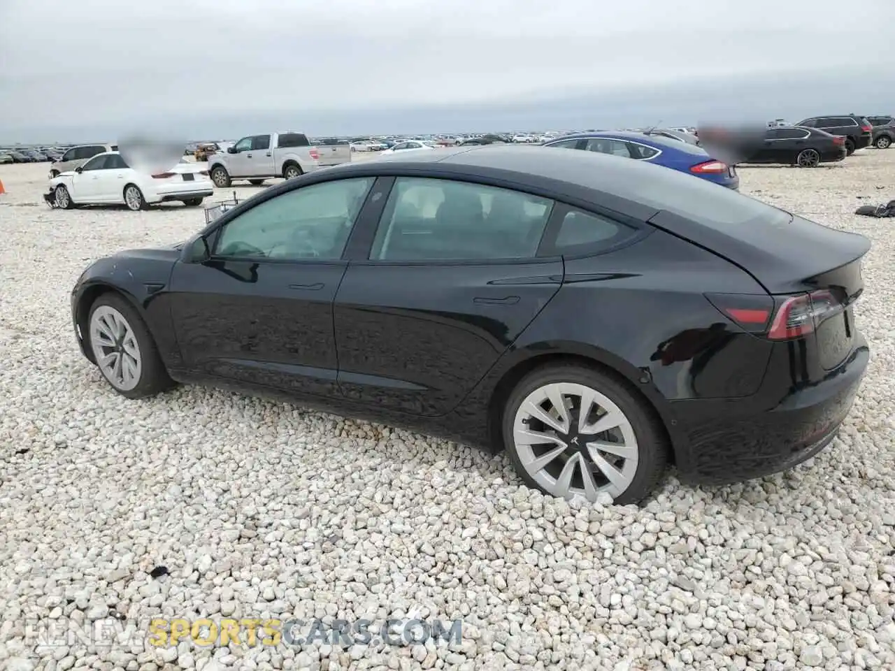 2 Photograph of a damaged car 5YJ3E1EA9NF185664 TESLA MODEL 3 2022
