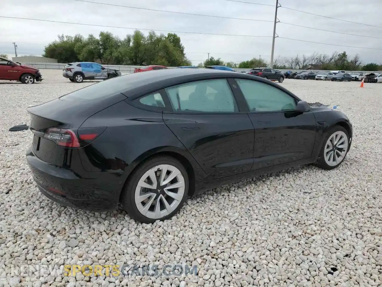 3 Photograph of a damaged car 5YJ3E1EA9NF185664 TESLA MODEL 3 2022
