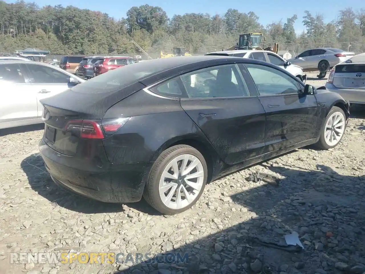 3 Photograph of a damaged car 5YJ3E1EA9NF187575 TESLA MODEL 3 2022