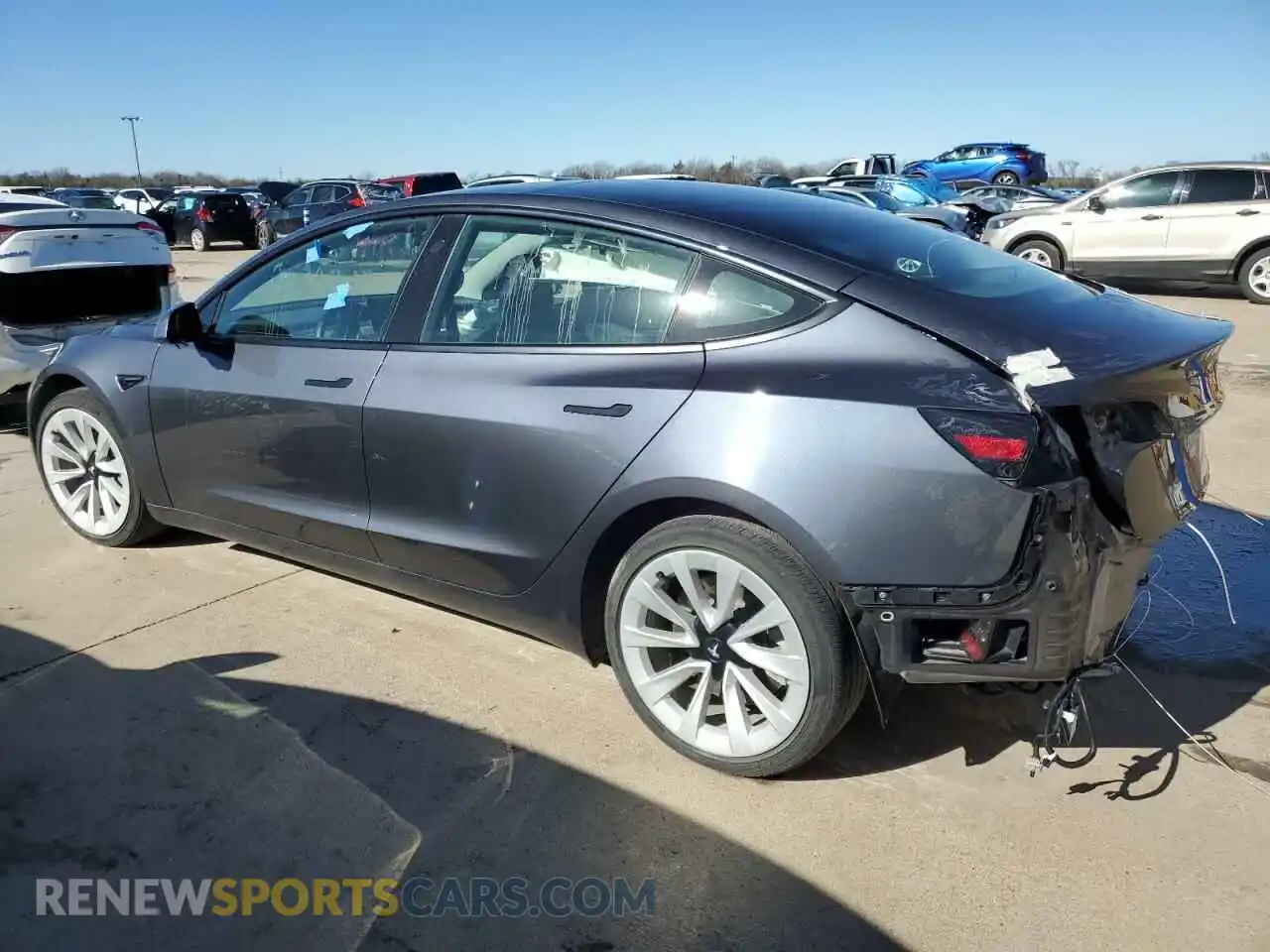 2 Photograph of a damaged car 5YJ3E1EA9NF286428 TESLA MODEL 3 2022