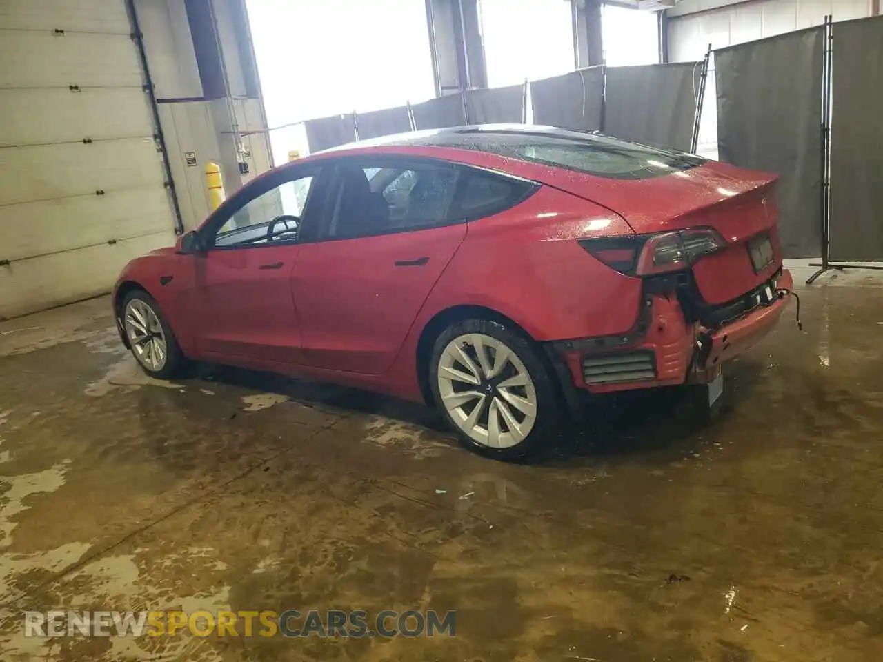 2 Photograph of a damaged car 5YJ3E1EA9NF290379 TESLA MODEL 3 2022