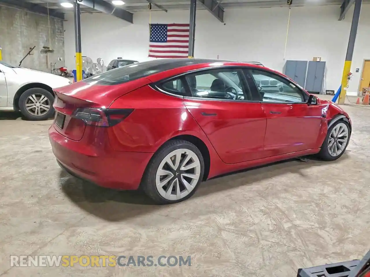 3 Photograph of a damaged car 5YJ3E1EA9NF290754 TESLA MODEL 3 2022
