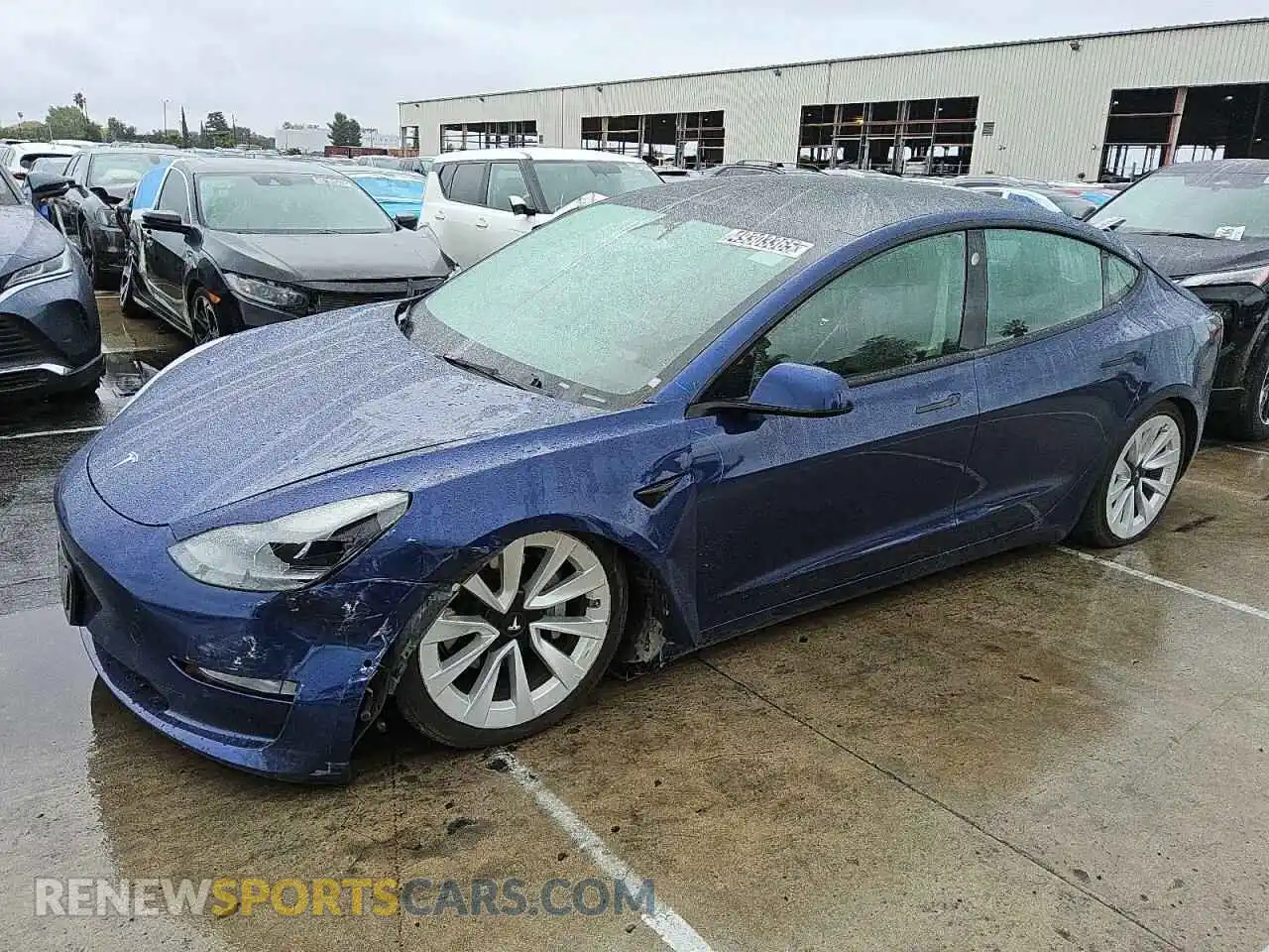 1 Photograph of a damaged car 5YJ3E1EA9NF304474 TESLA MODEL 3 2022