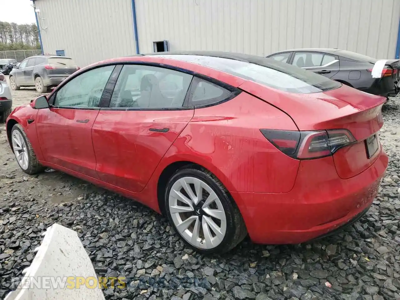 2 Photograph of a damaged car 5YJ3E1EA9NF304846 TESLA MODEL 3 2022