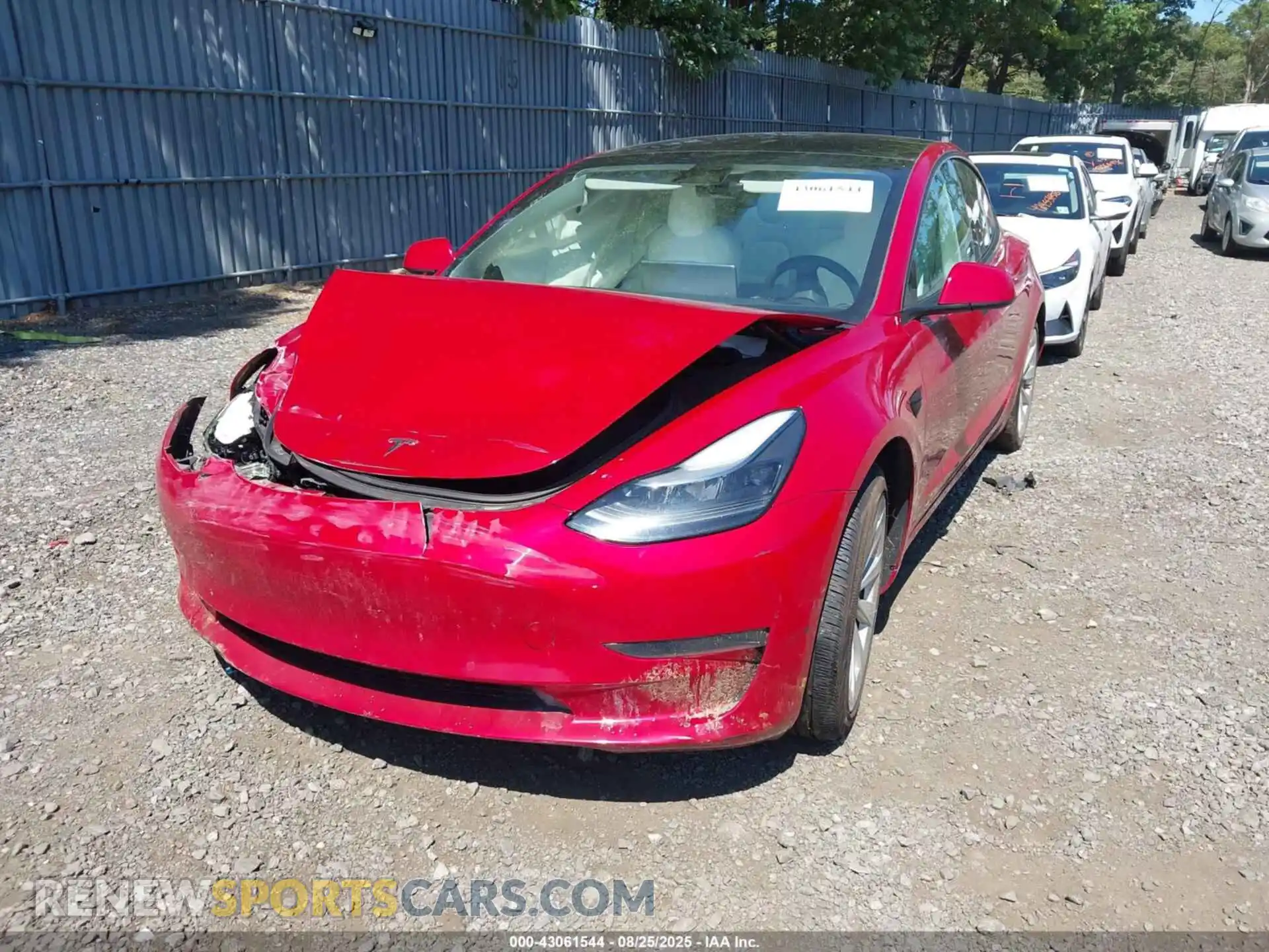 2 Photograph of a damaged car 5YJ3E1EA9NF347793 TESLA MODEL 3 2022
