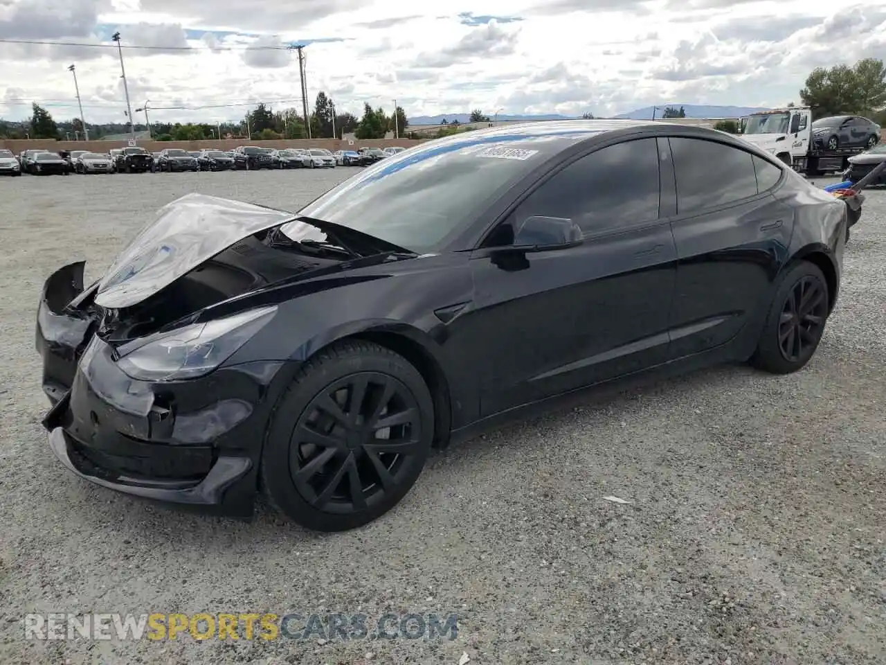 1 Photograph of a damaged car 5YJ3E1EA9NF356266 TESLA MODEL 3 2022