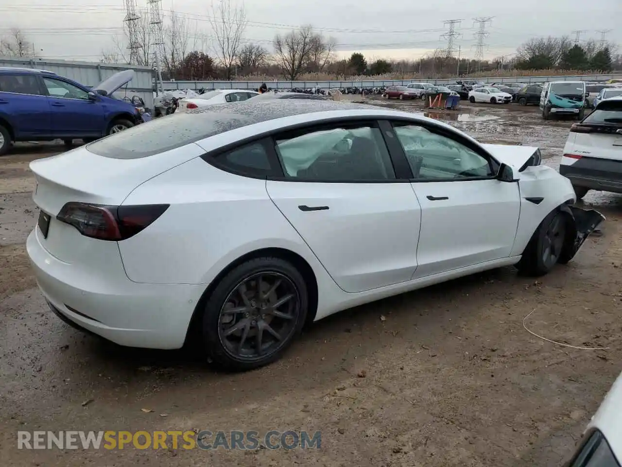 3 Photograph of a damaged car 5YJ3E1EA9NF370751 TESLA MODEL 3 2022