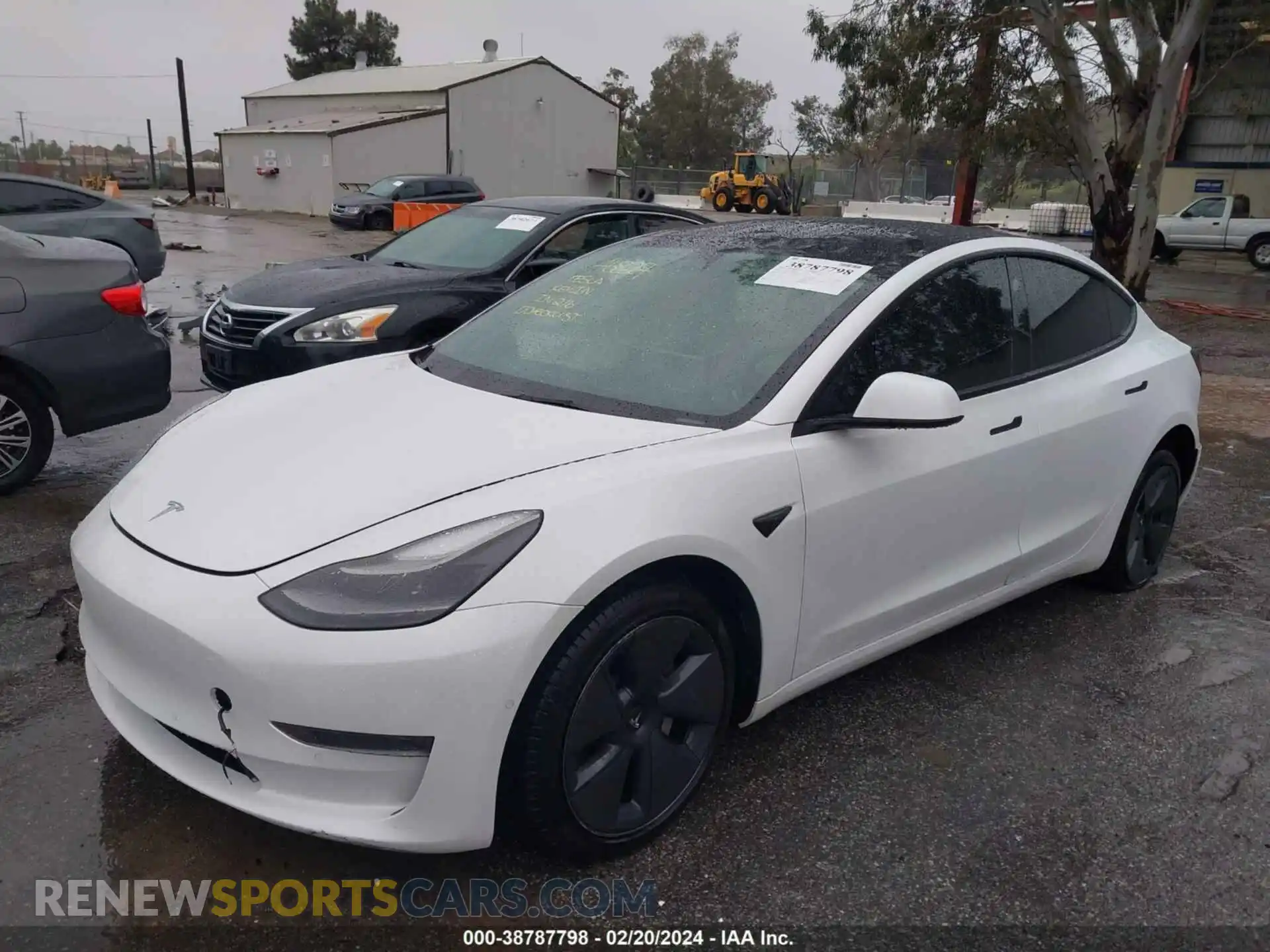 2 Photograph of a damaged car 5YJ3E1EAXNF148736 TESLA MODEL 3 2022