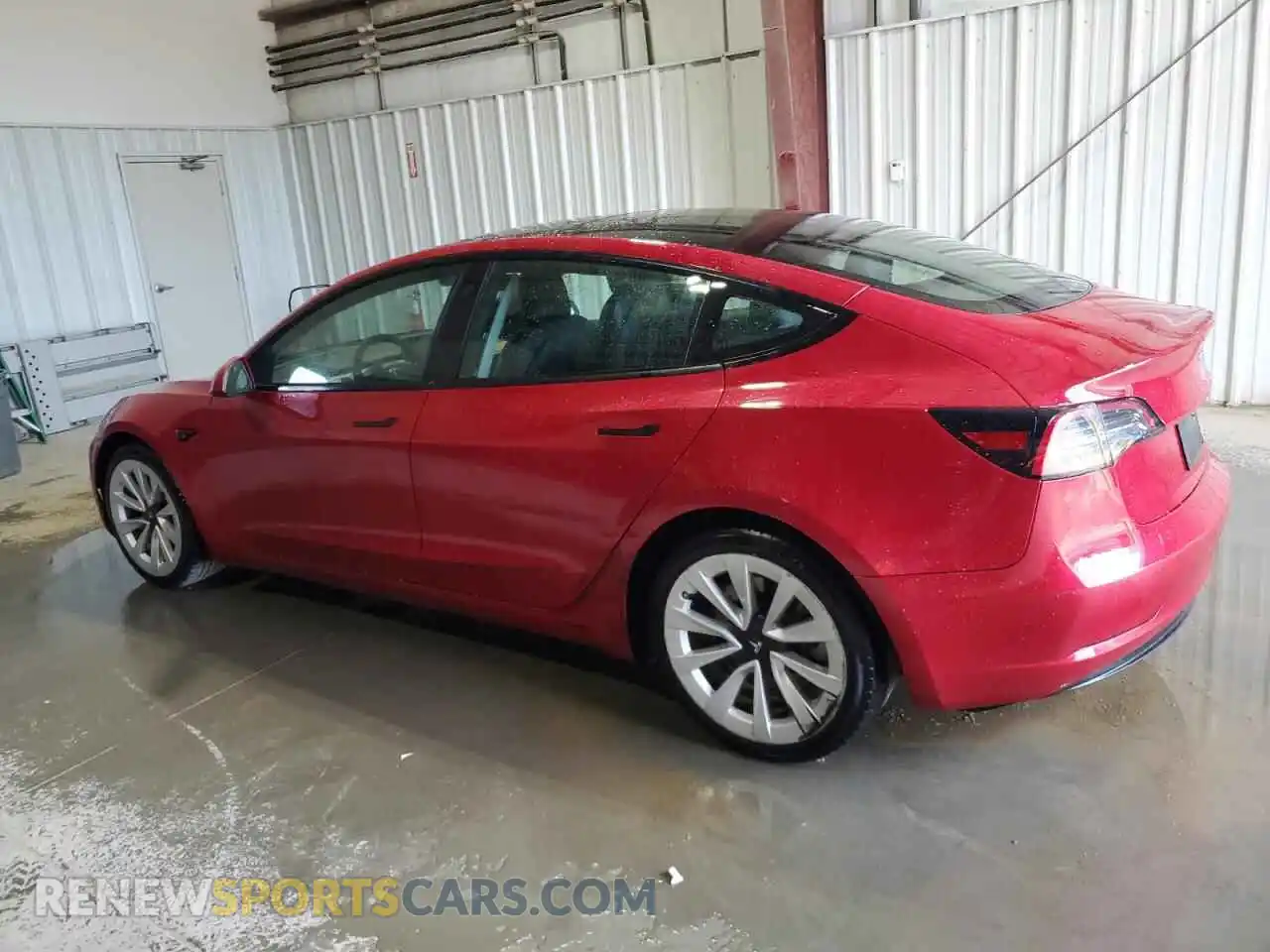 2 Photograph of a damaged car 5YJ3E1EAXNF189545 TESLA MODEL 3 2022