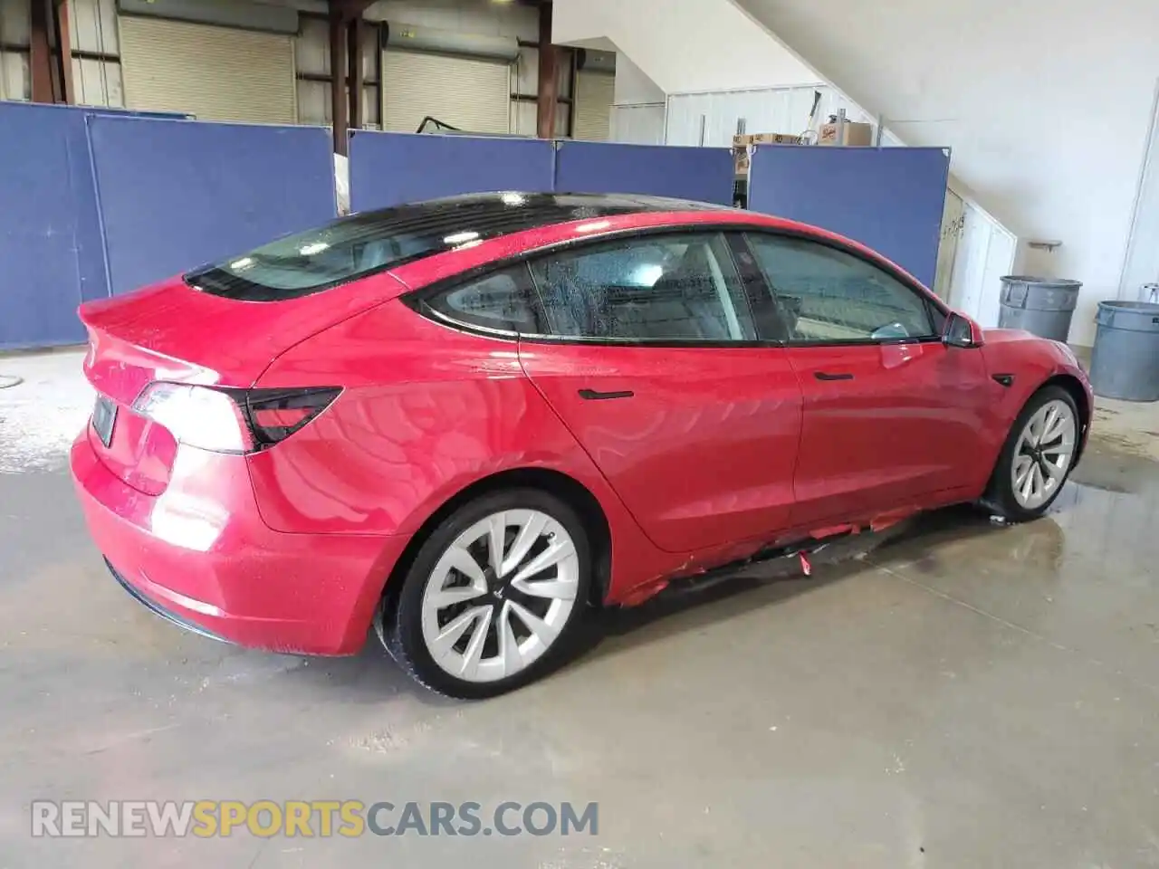 3 Photograph of a damaged car 5YJ3E1EAXNF189545 TESLA MODEL 3 2022