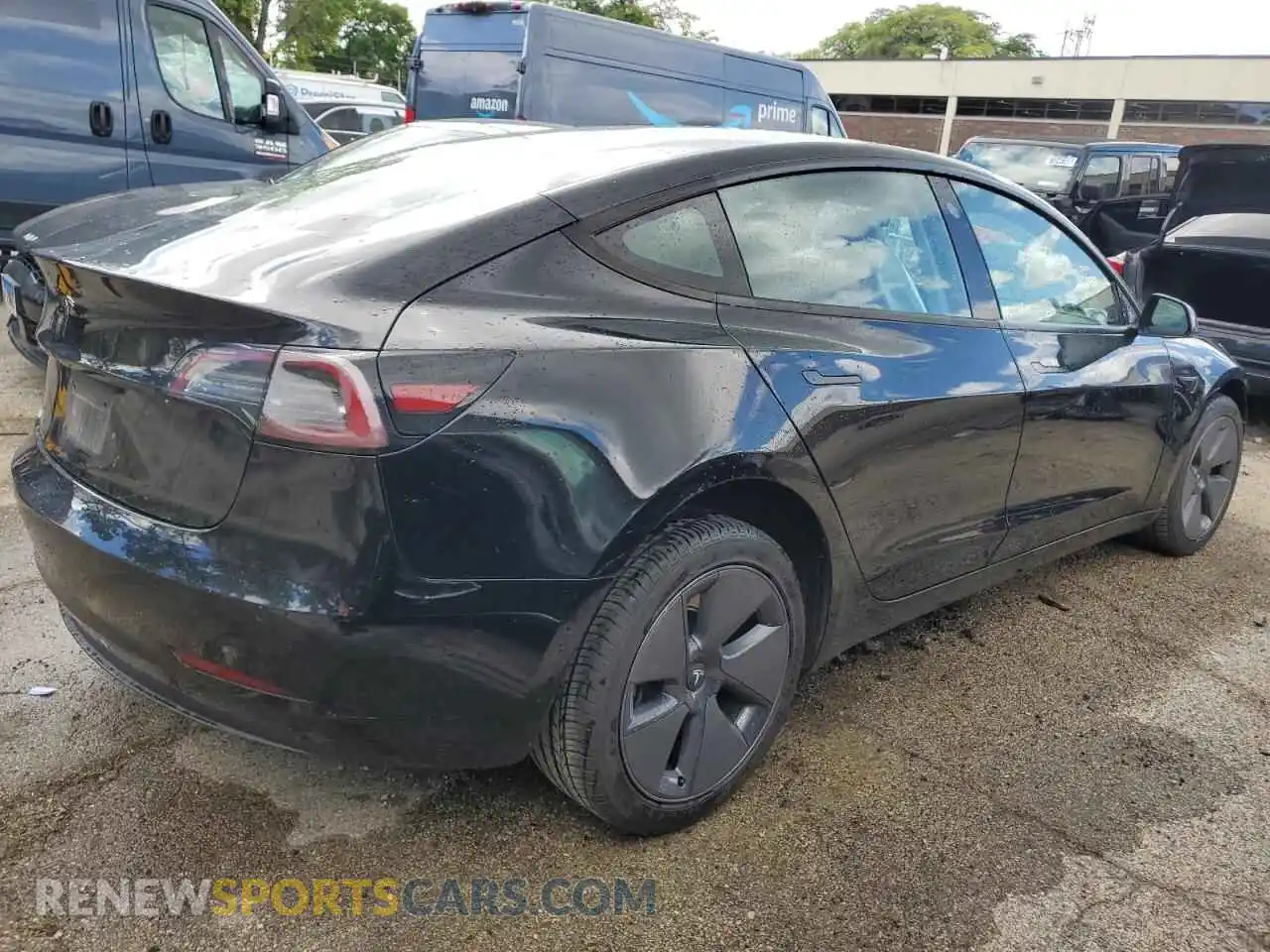 3 Photograph of a damaged car 5YJ3E1EAXNF287572 TESLA MODEL 3 2022