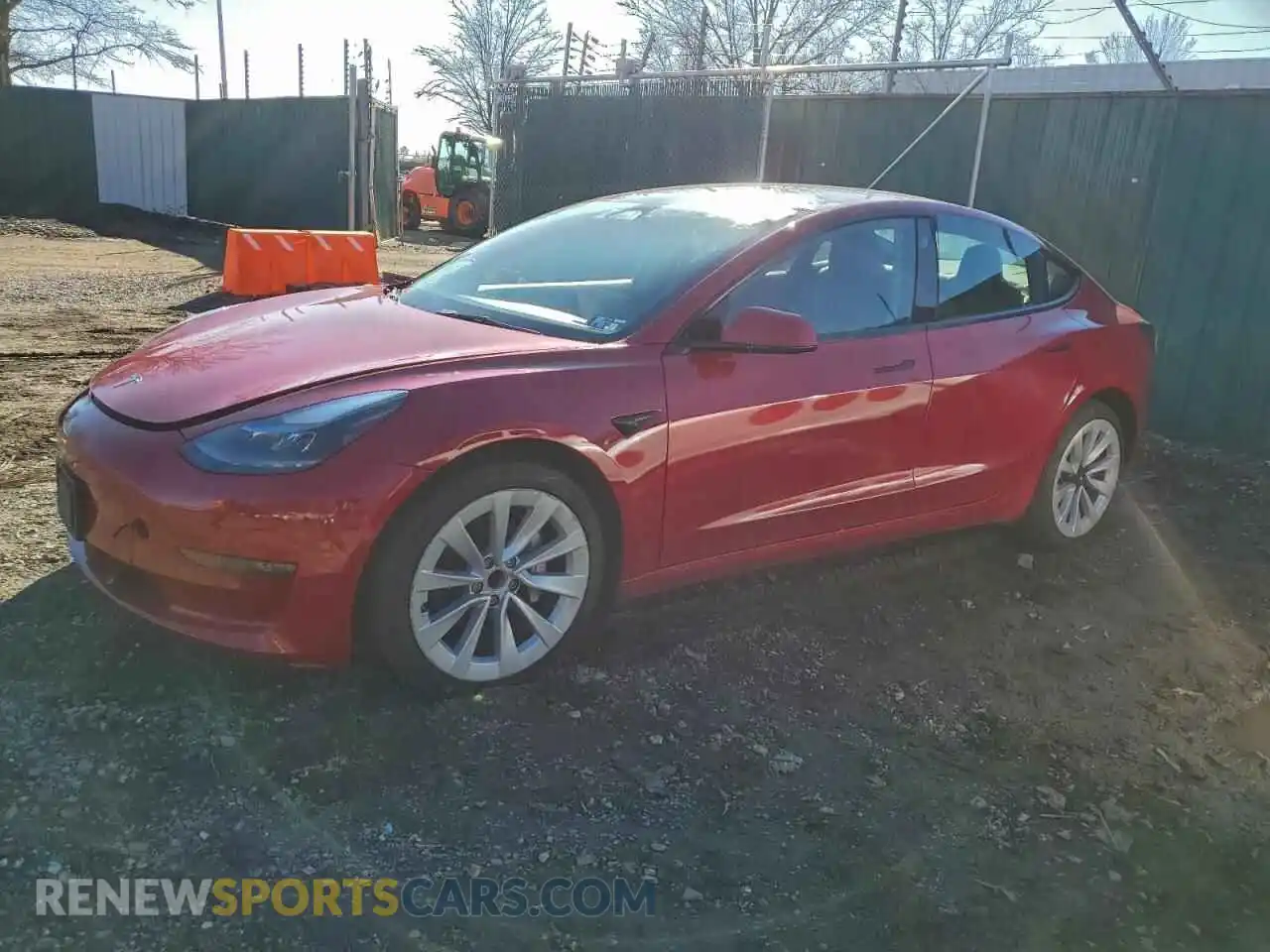 1 Photograph of a damaged car 5YJ3E1EAXNF290357 TESLA MODEL 3 2022