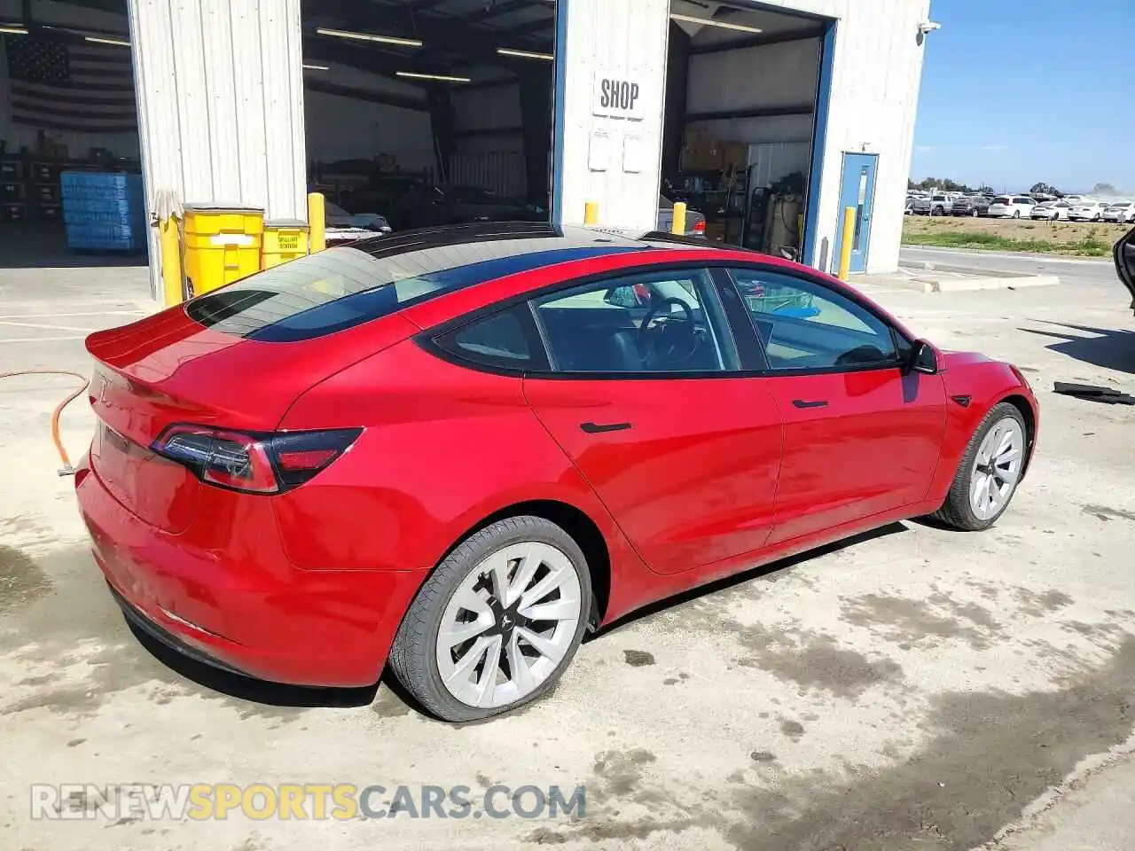 3 Фотография поврежденного автомобиля 5YJ3E1EAXNF303978 TESLA MODEL 3 2022