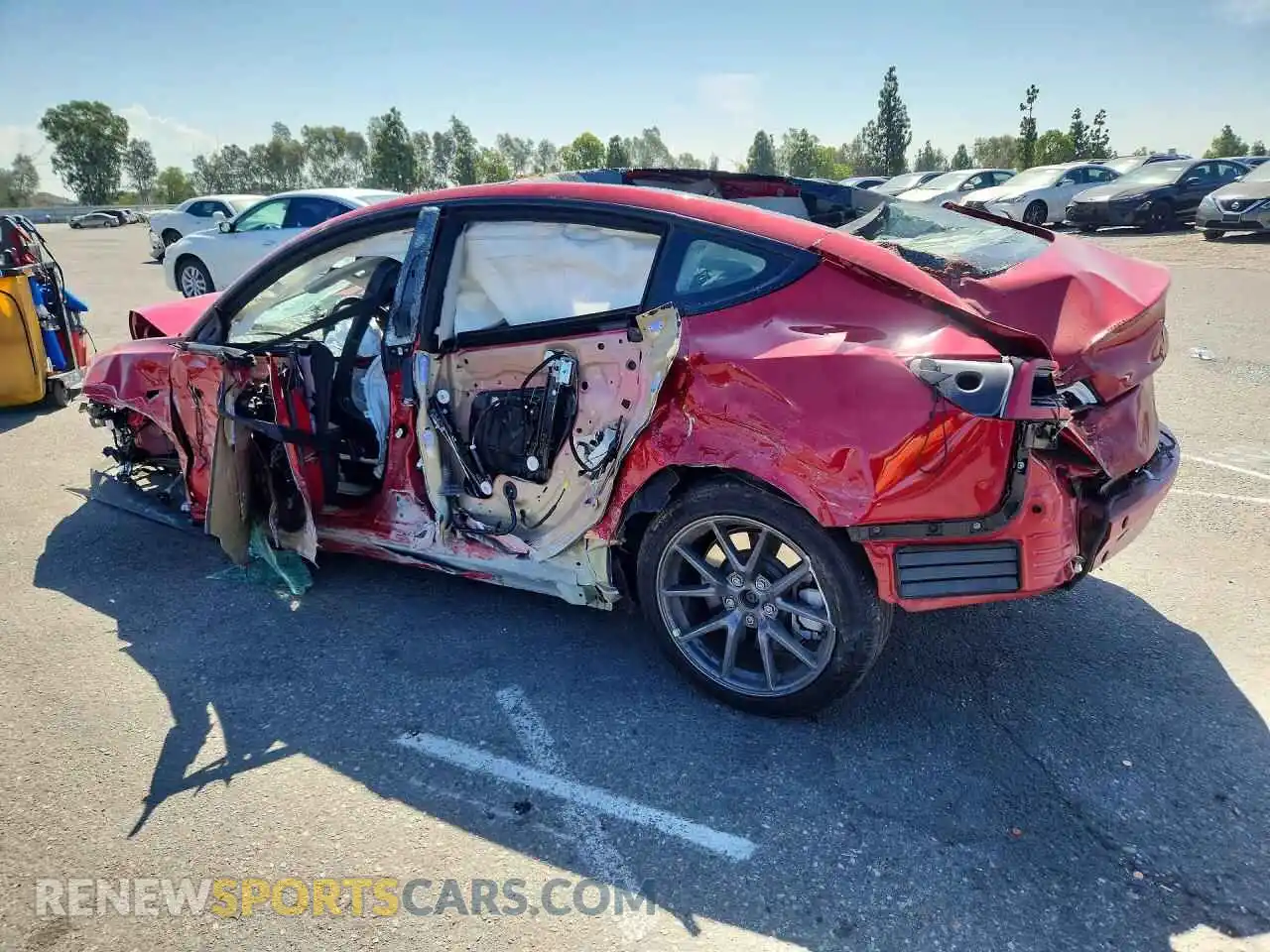 2 Photograph of a damaged car 5YJ3E1EAXNF361010 TESLA MODEL 3 2022