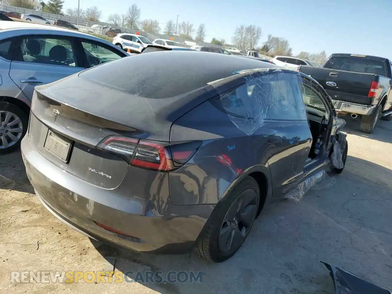 3 Photograph of a damaged car 5YJ3E1EB0NF110974 TESLA MODEL 3 2022