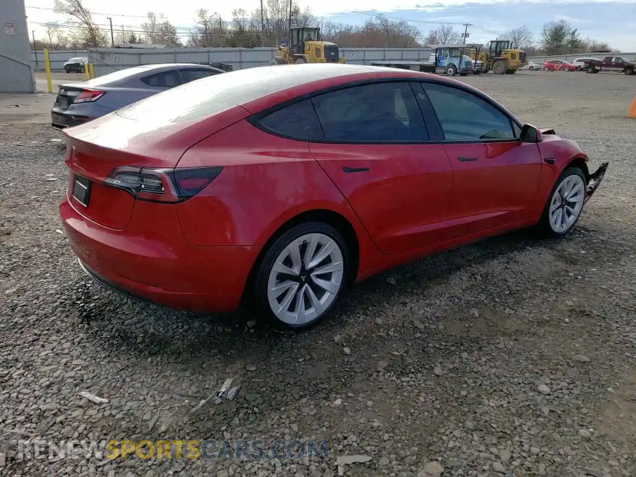3 Photograph of a damaged car 5YJ3E1EB0NF117732 TESLA MODEL 3 2022
