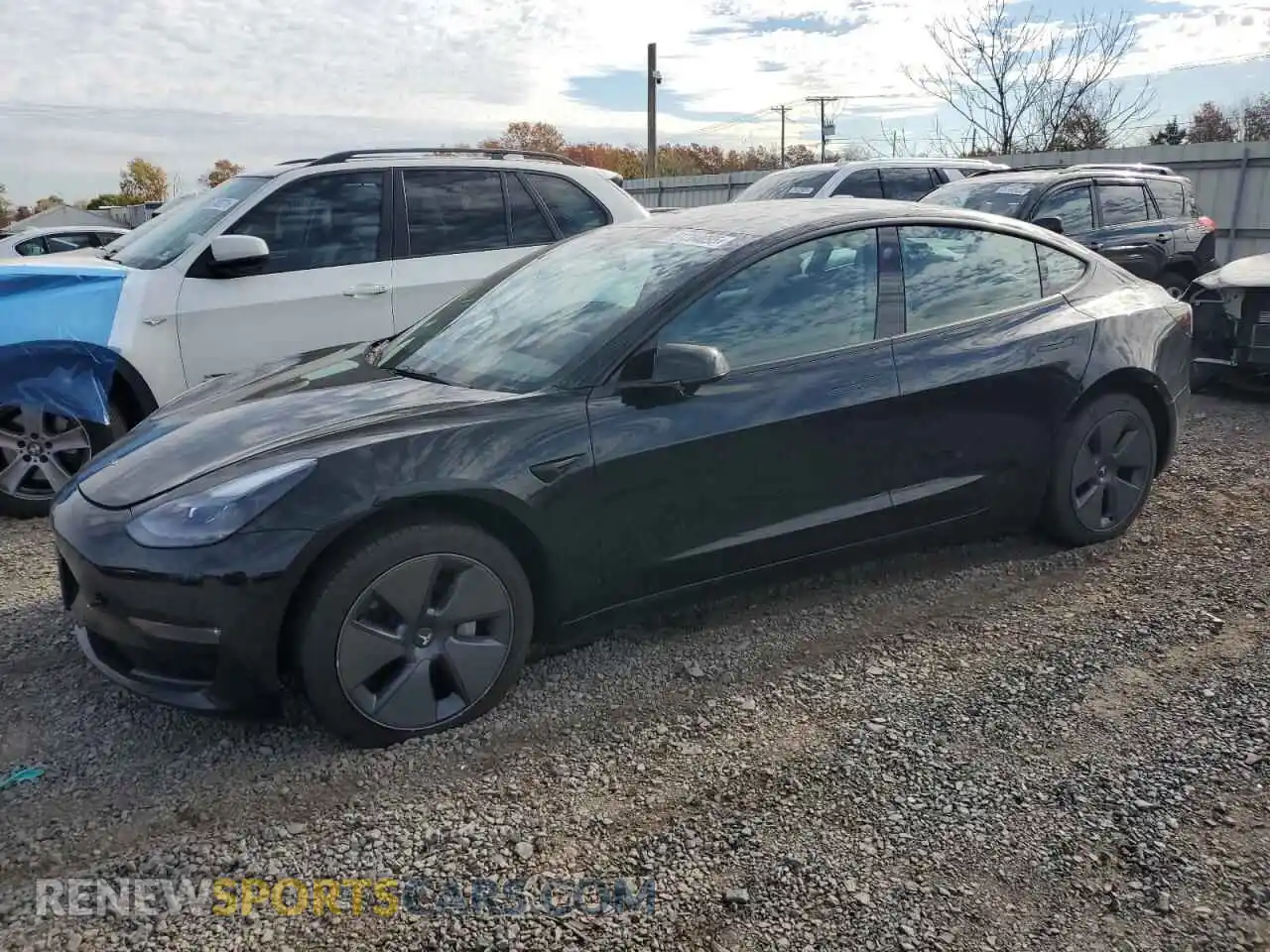1 Photograph of a damaged car 5YJ3E1EB0NF120081 TESLA MODEL 3 2022