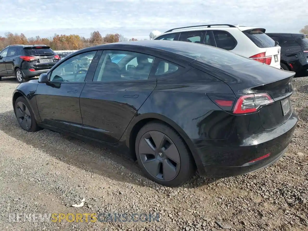 2 Photograph of a damaged car 5YJ3E1EB0NF120081 TESLA MODEL 3 2022