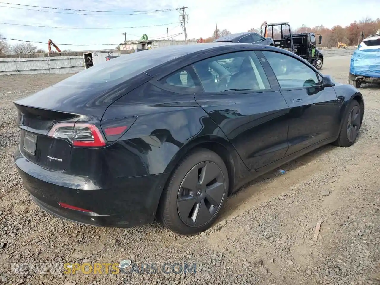 3 Photograph of a damaged car 5YJ3E1EB0NF120081 TESLA MODEL 3 2022