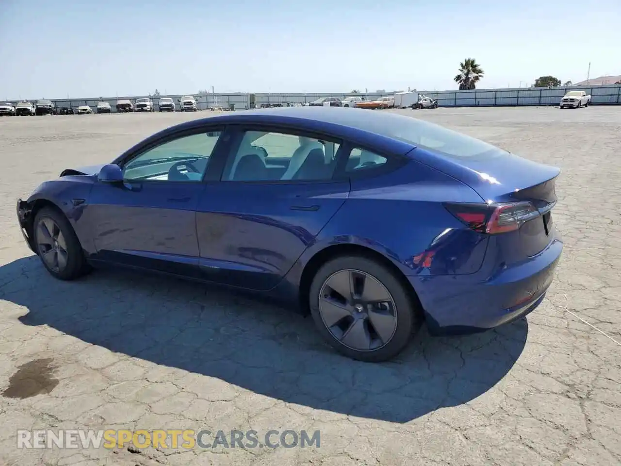 2 Photograph of a damaged car 5YJ3E1EB0NF122168 TESLA MODEL 3 2022
