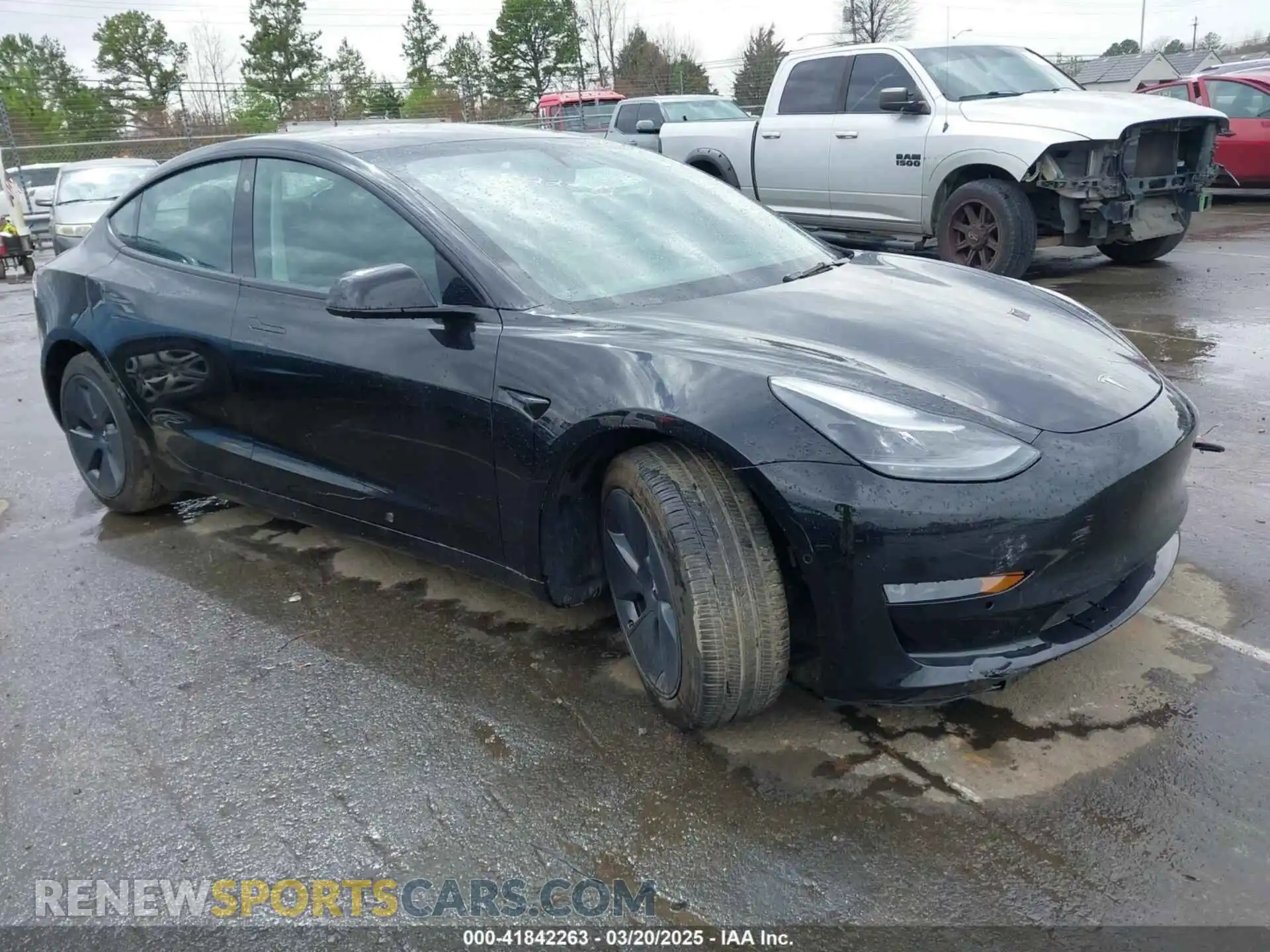 1 Photograph of a damaged car 5YJ3E1EB0NF122249 TESLA MODEL 3 2022