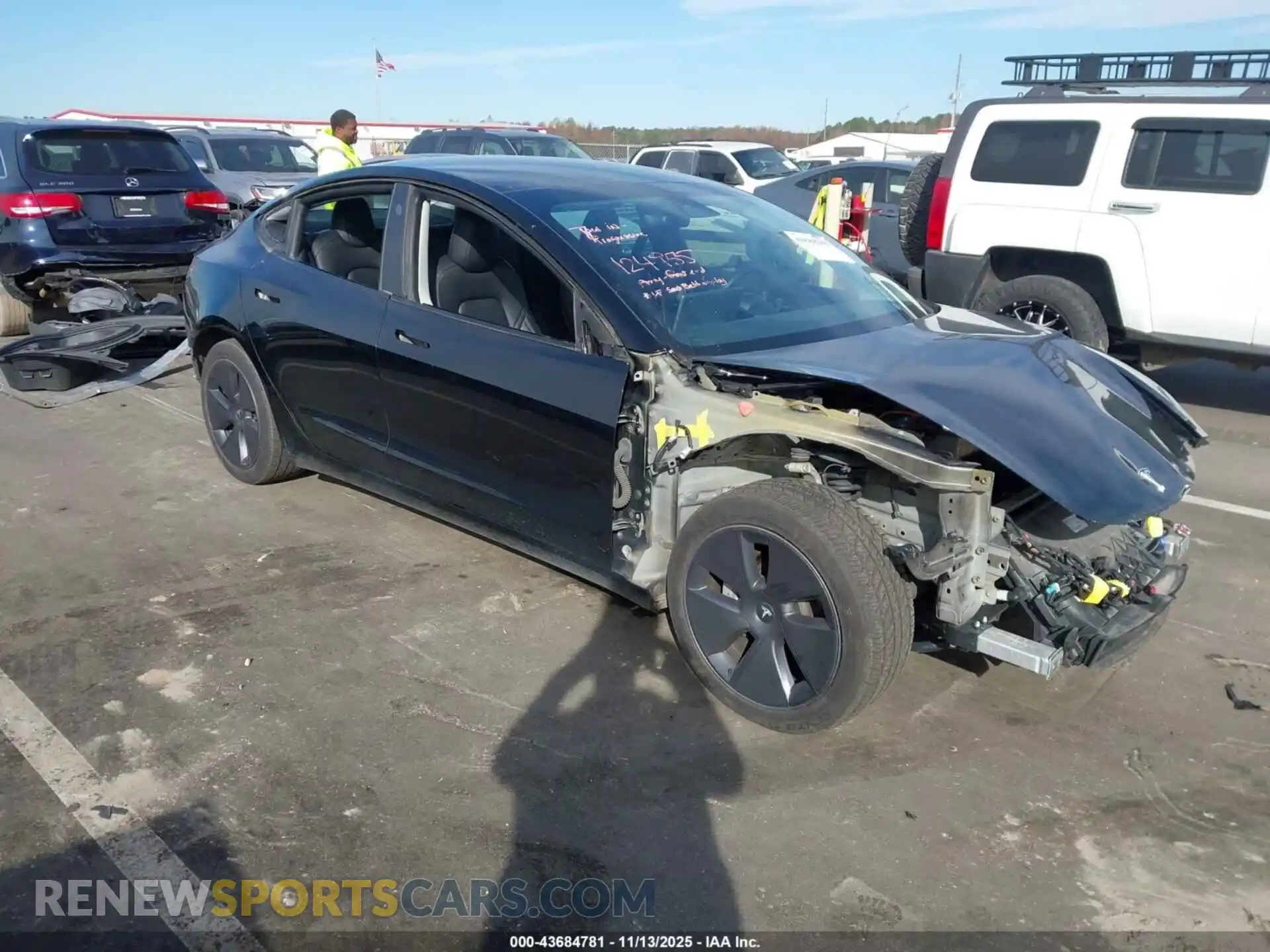 1 fotografías del automóvil dañado 5YJ3E1EB0NF124955 TESLA MODEL 3 2022