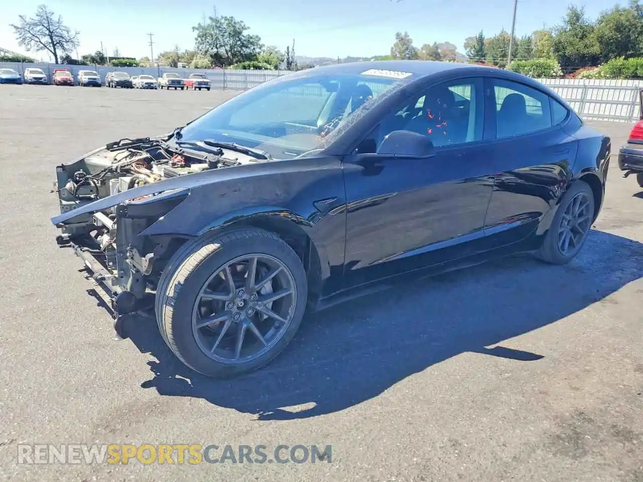 1 Фотография поврежденного автомобиля 5YJ3E1EB0NF136135 TESLA MODEL 3 2022