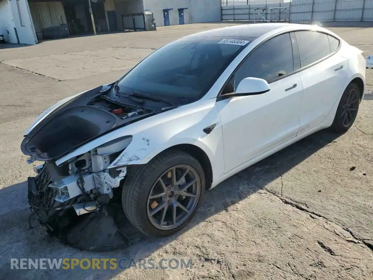 1 Photograph of a damaged car 5YJ3E1EB0NF138970 TESLA MODEL 3 2022