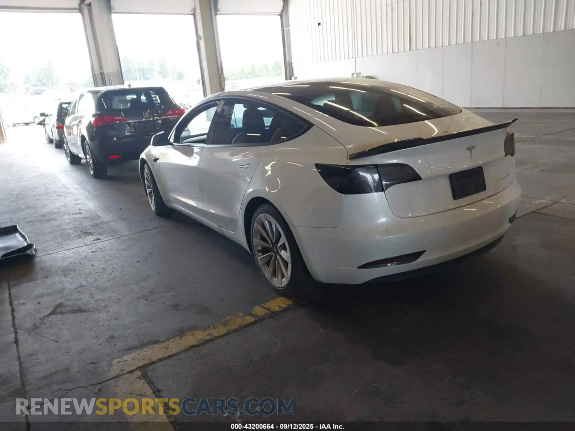 3 Photograph of a damaged car 5YJ3E1EB0NF143943 TESLA MODEL 3 2022