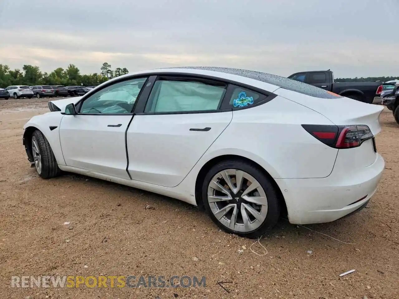 2 Photograph of a damaged car 5YJ3E1EB0NF144199 TESLA MODEL 3 2022