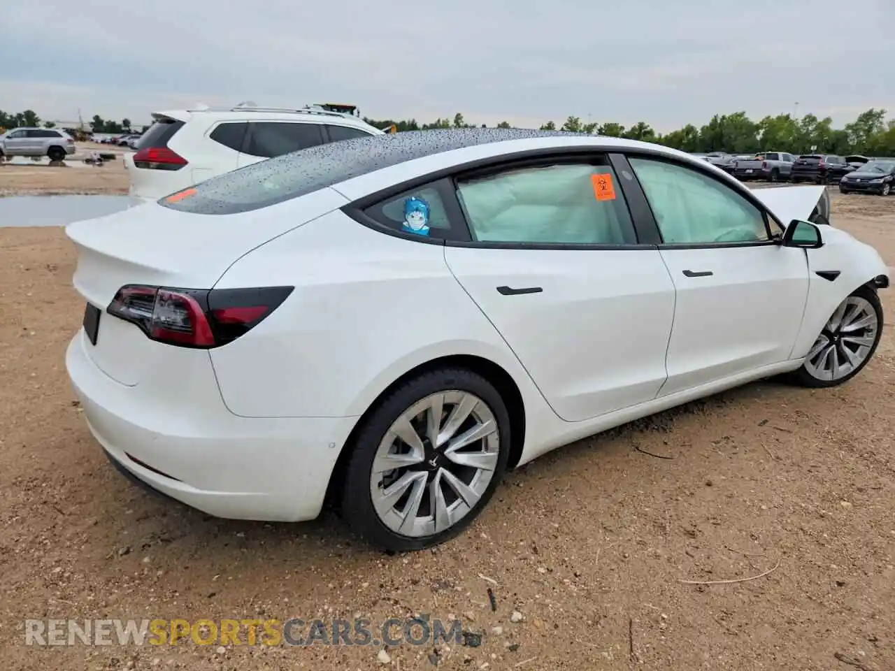 3 Photograph of a damaged car 5YJ3E1EB0NF144199 TESLA MODEL 3 2022