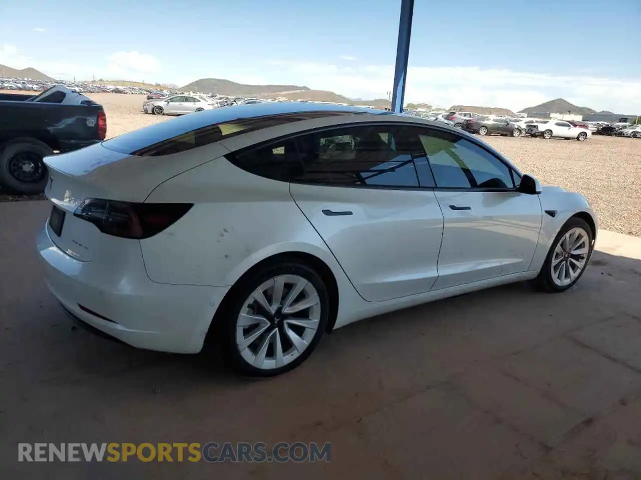 3 Photograph of a damaged car 5YJ3E1EB0NF145207 TESLA MODEL 3 2022