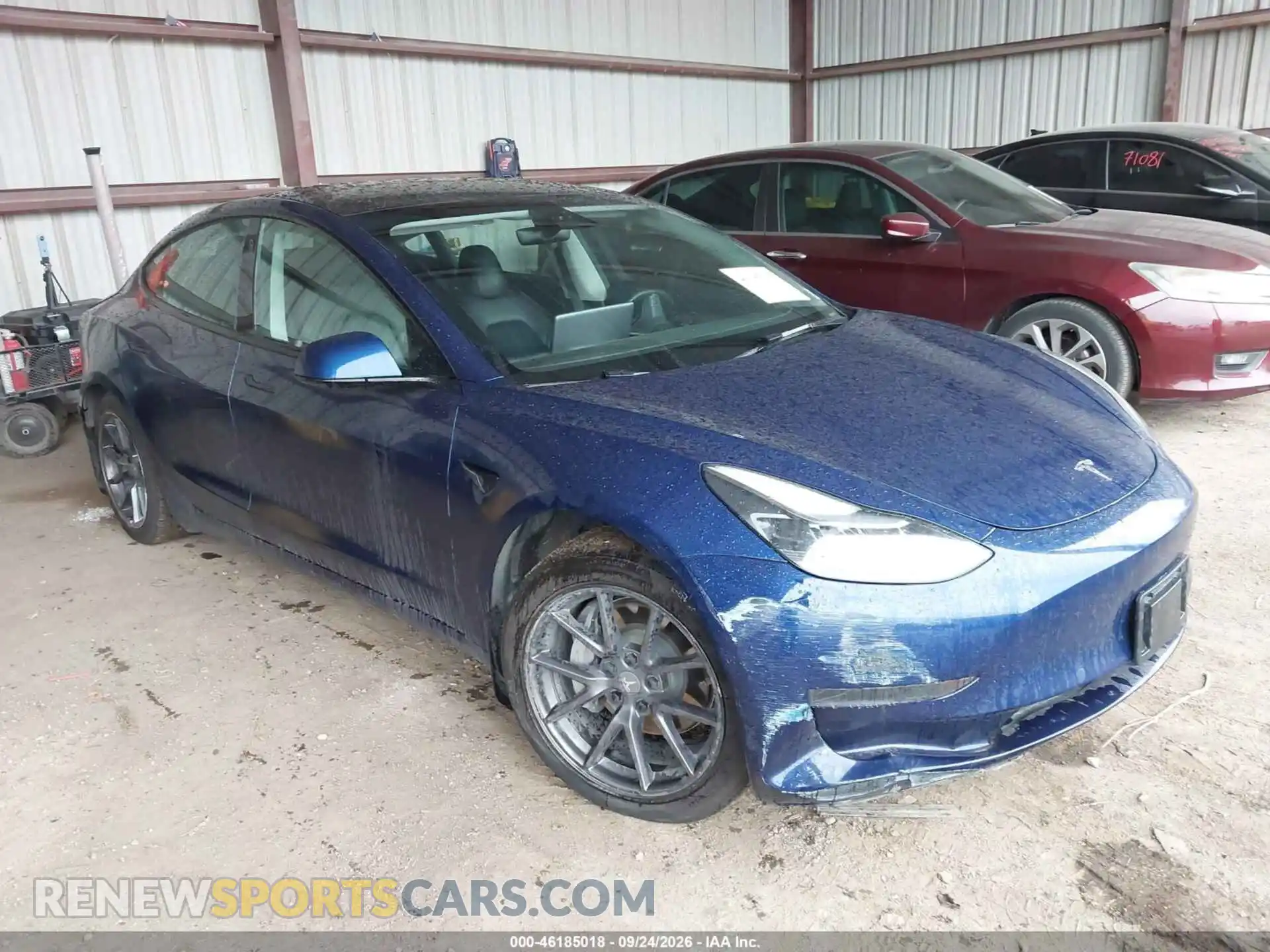 1 Photograph of a damaged car 5YJ3E1EB0NF145403 TESLA MODEL 3 2022