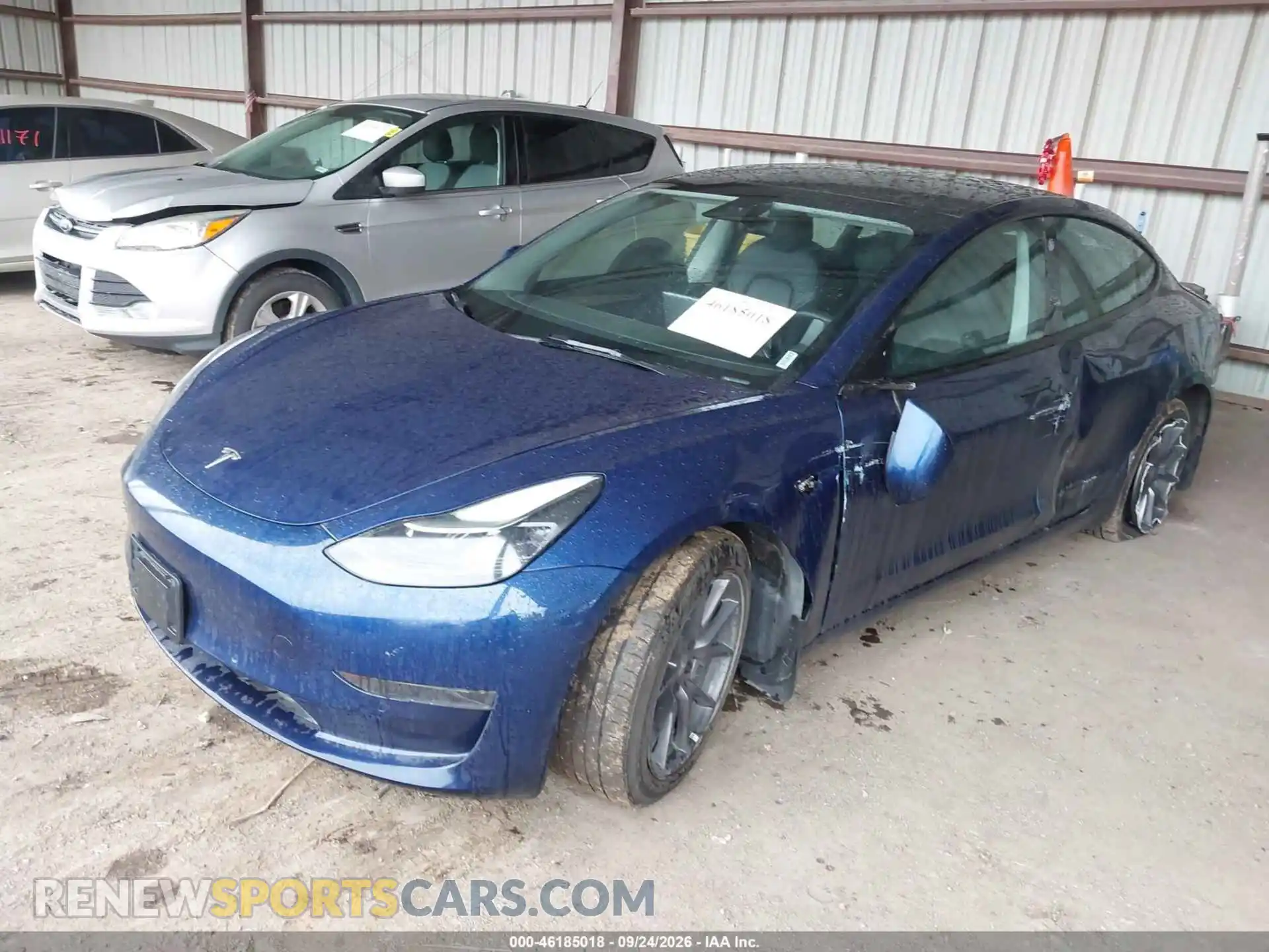 2 Photograph of a damaged car 5YJ3E1EB0NF145403 TESLA MODEL 3 2022