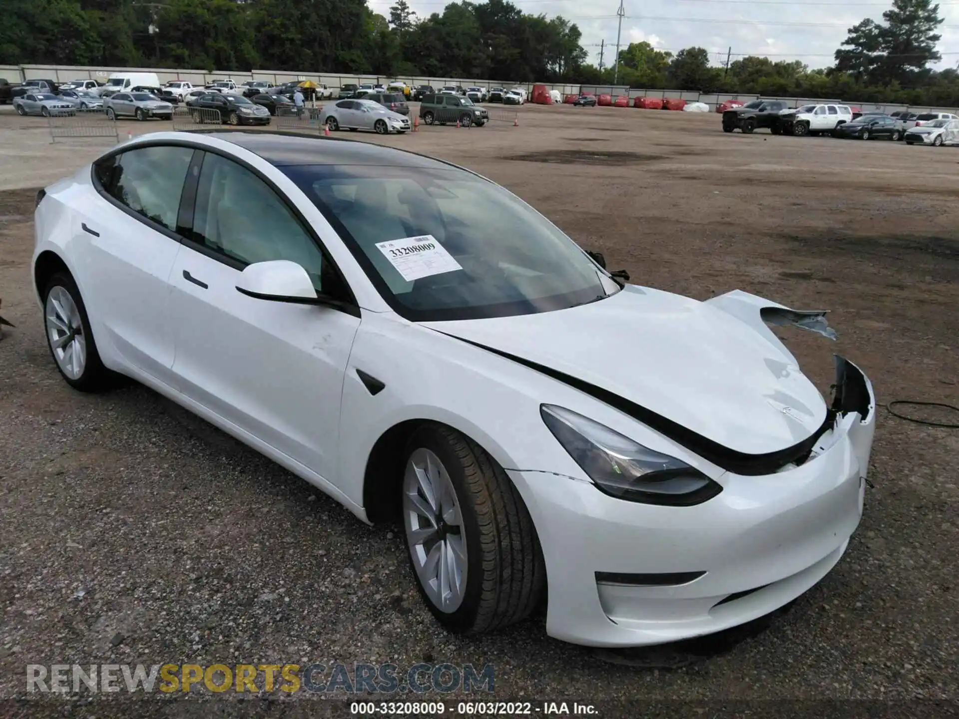 1 Photograph of a damaged car 5YJ3E1EB0NF193242 TESLA MODEL 3 2022