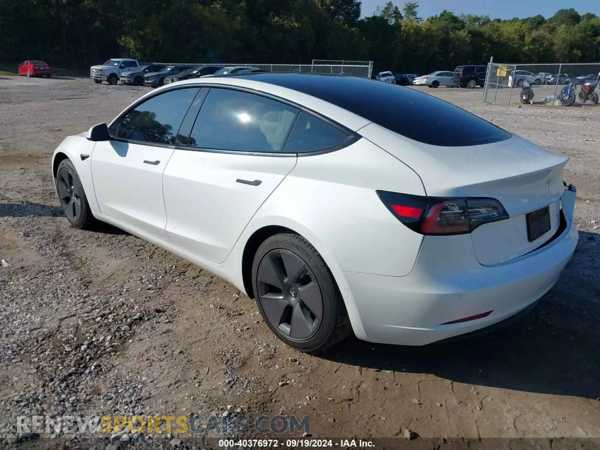 3 Photograph of a damaged car 5YJ3E1EB0NF193421 TESLA MODEL 3 2022
