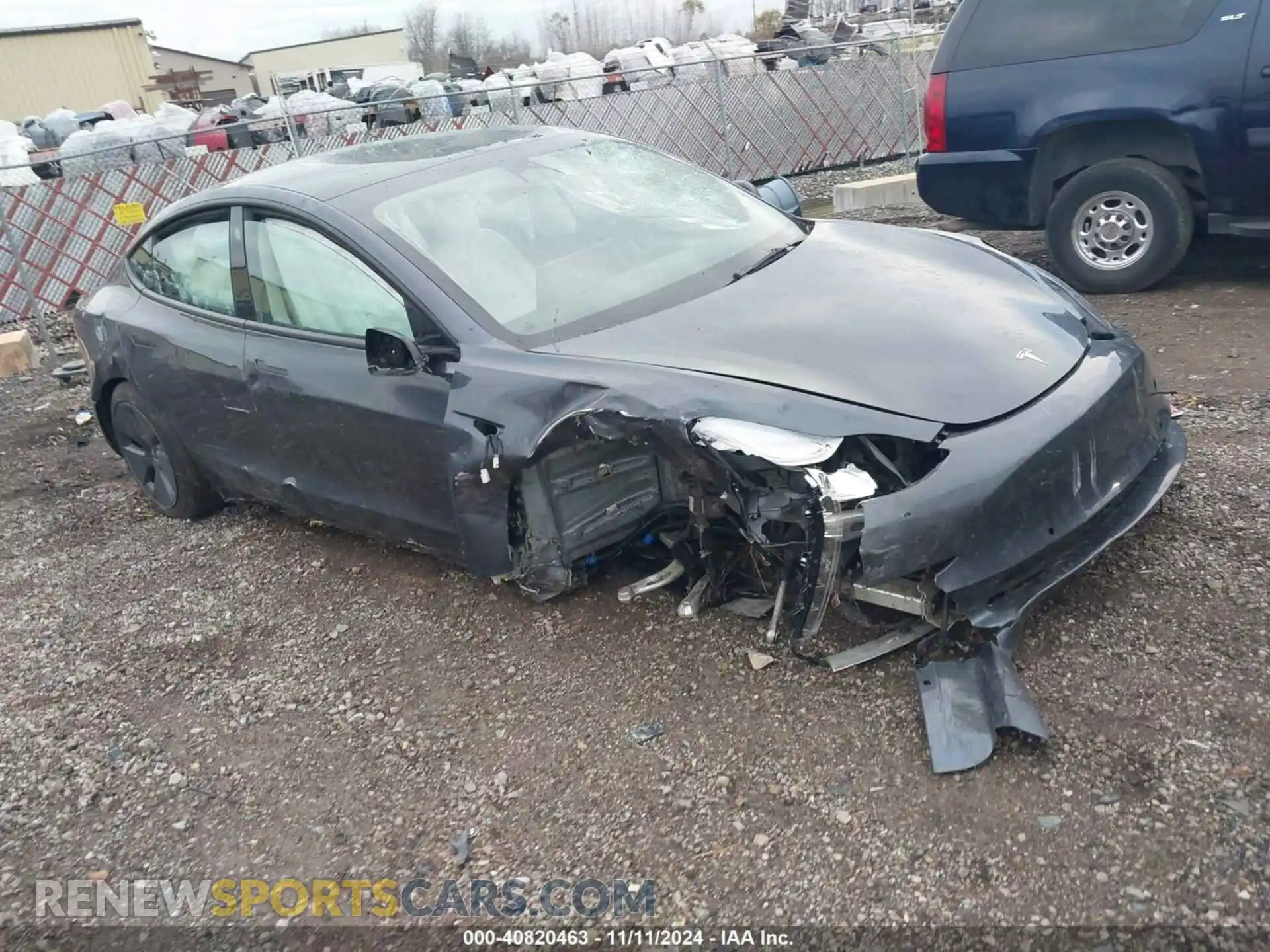 1 Photograph of a damaged car 5YJ3E1EB0NF194245 TESLA MODEL 3 2022
