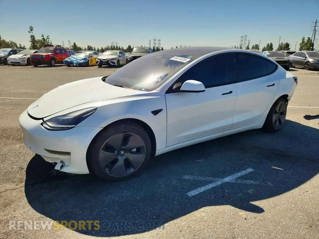 1 Фотография поврежденного автомобиля 5YJ3E1EB0NF195511 TESLA MODEL 3 2022