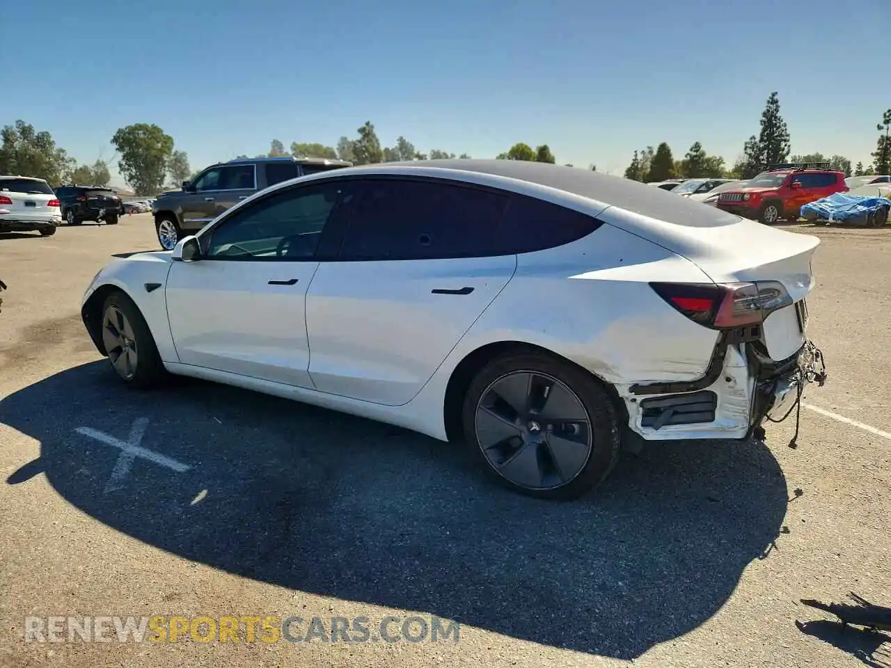 2 Фотография поврежденного автомобиля 5YJ3E1EB0NF195511 TESLA MODEL 3 2022