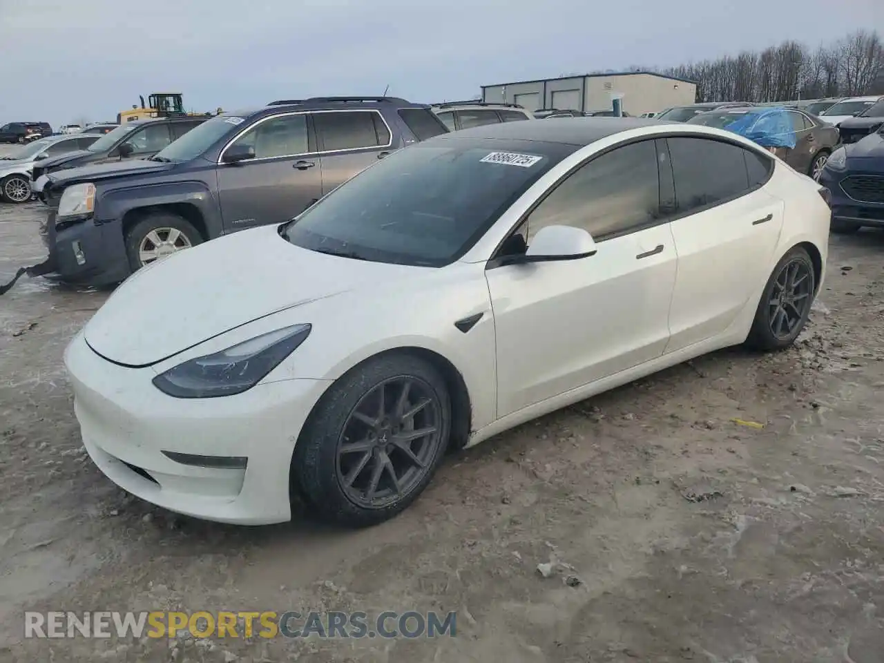 1 Photograph of a damaged car 5YJ3E1EB0NF201243 TESLA MODEL 3 2022