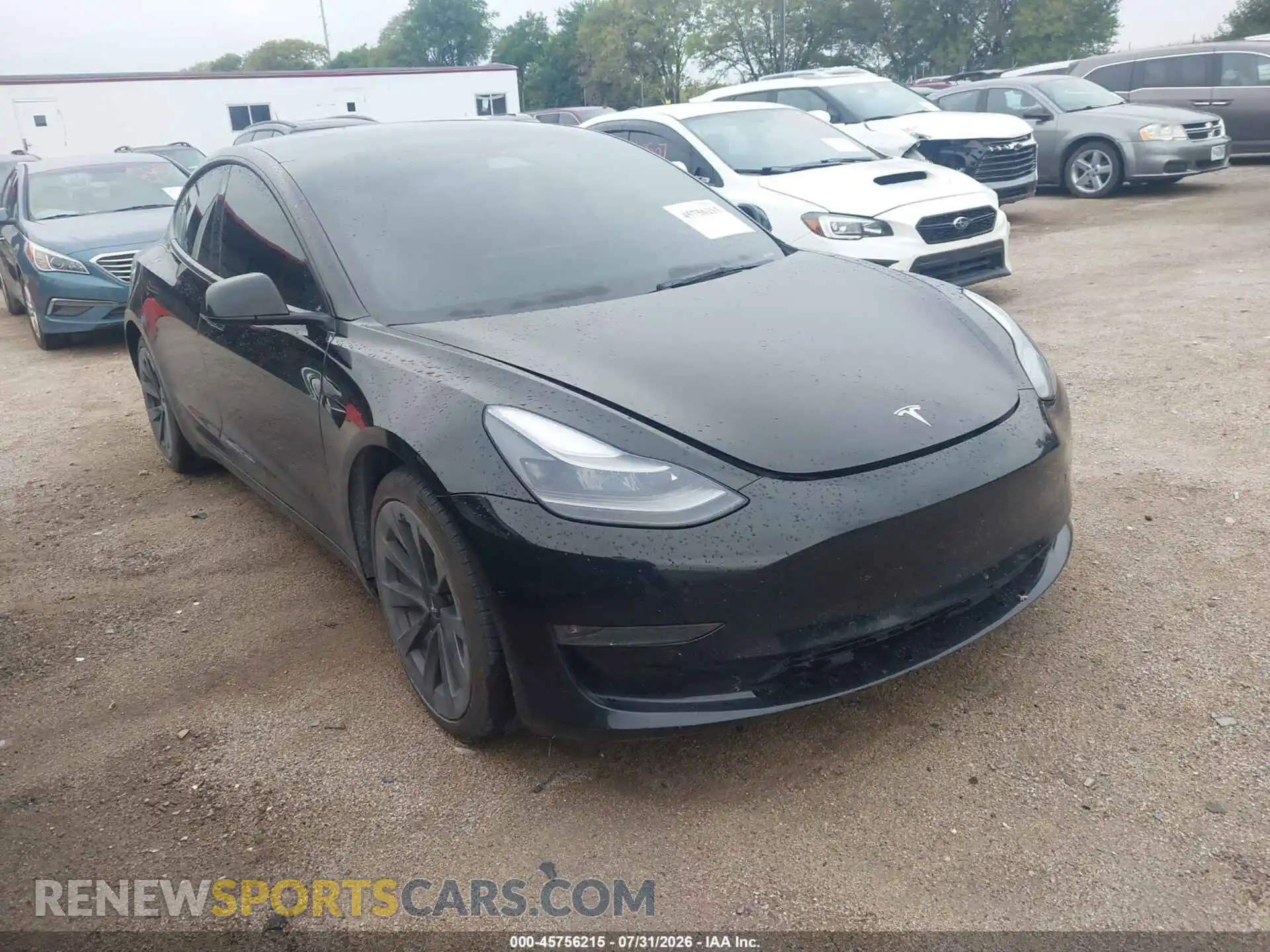 1 Photograph of a damaged car 5YJ3E1EB0NF205096 TESLA MODEL 3 2022