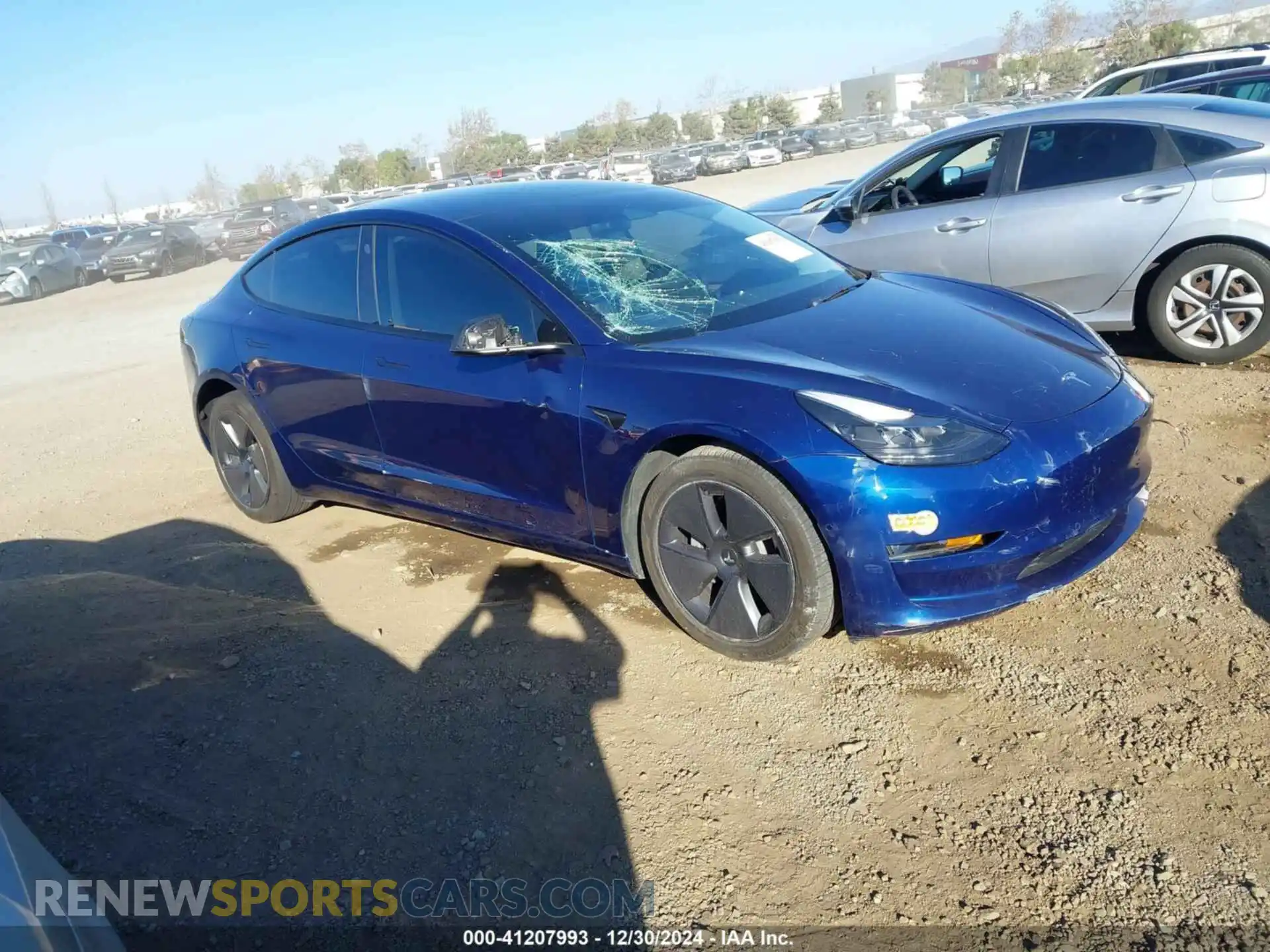 1 Photograph of a damaged car 5YJ3E1EB0NF240348 TESLA MODEL 3 2022