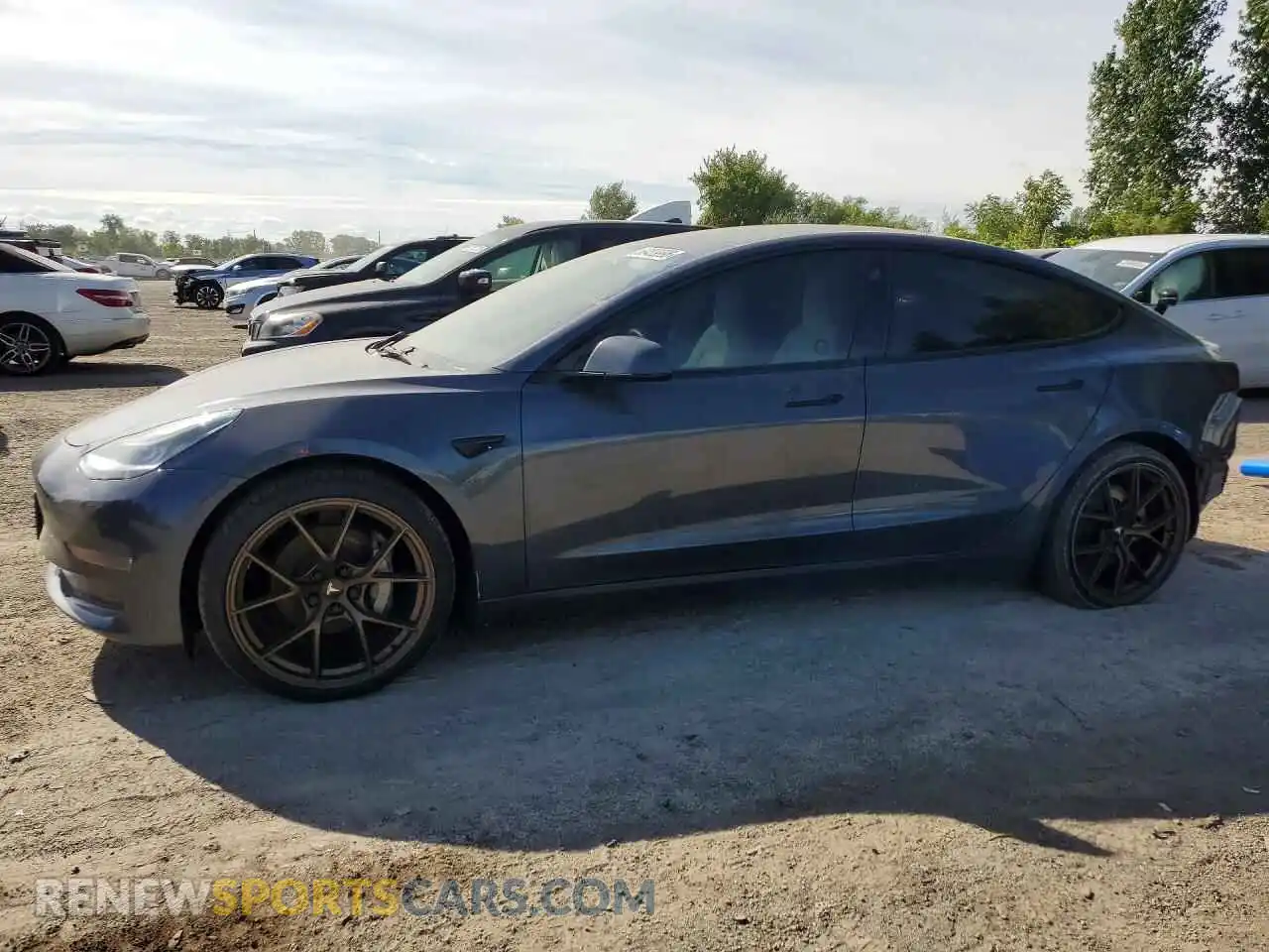 1 Photograph of a damaged car 5YJ3E1EB0NF241306 TESLA MODEL 3 2022