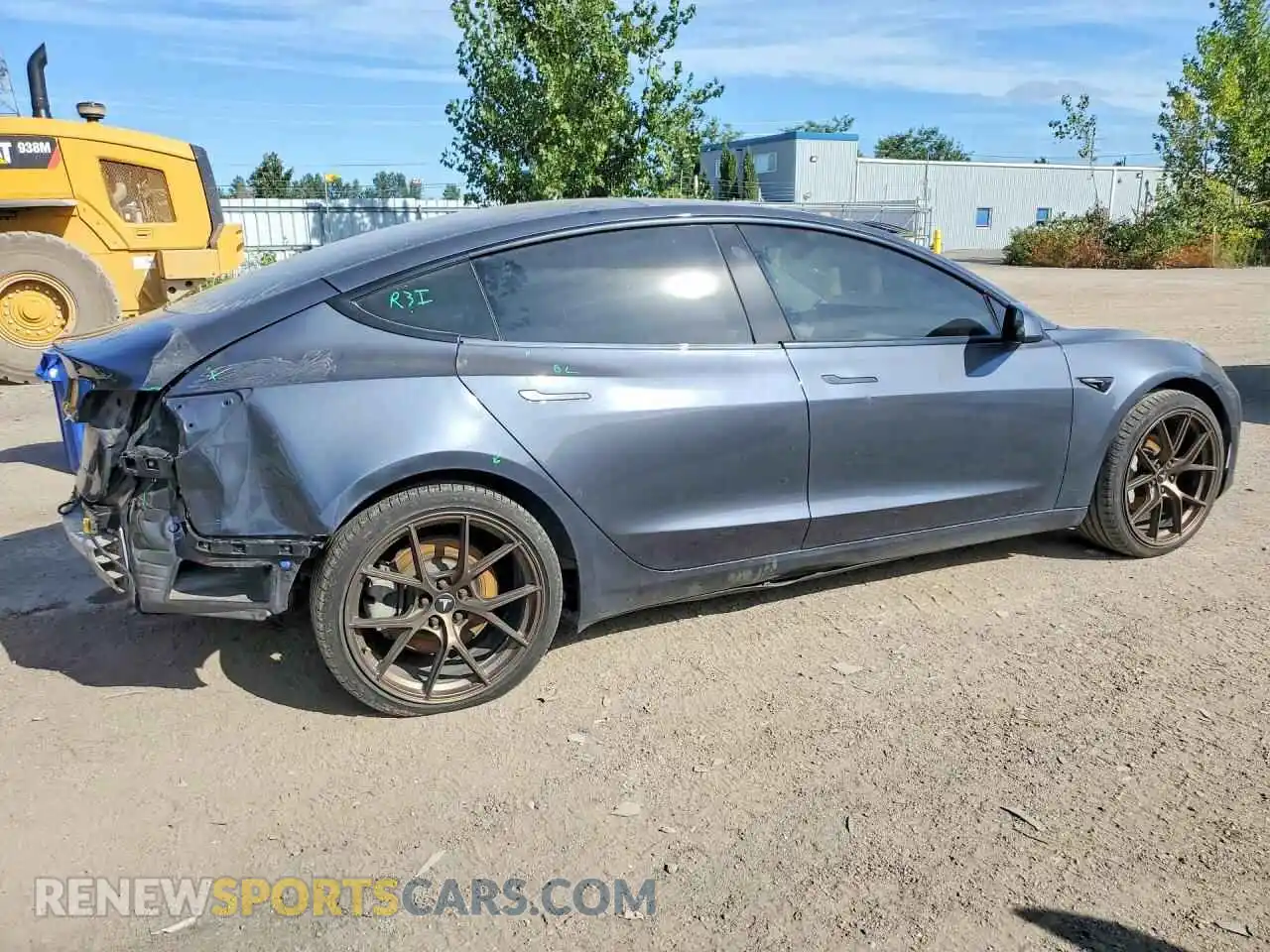 3 Photograph of a damaged car 5YJ3E1EB0NF241306 TESLA MODEL 3 2022