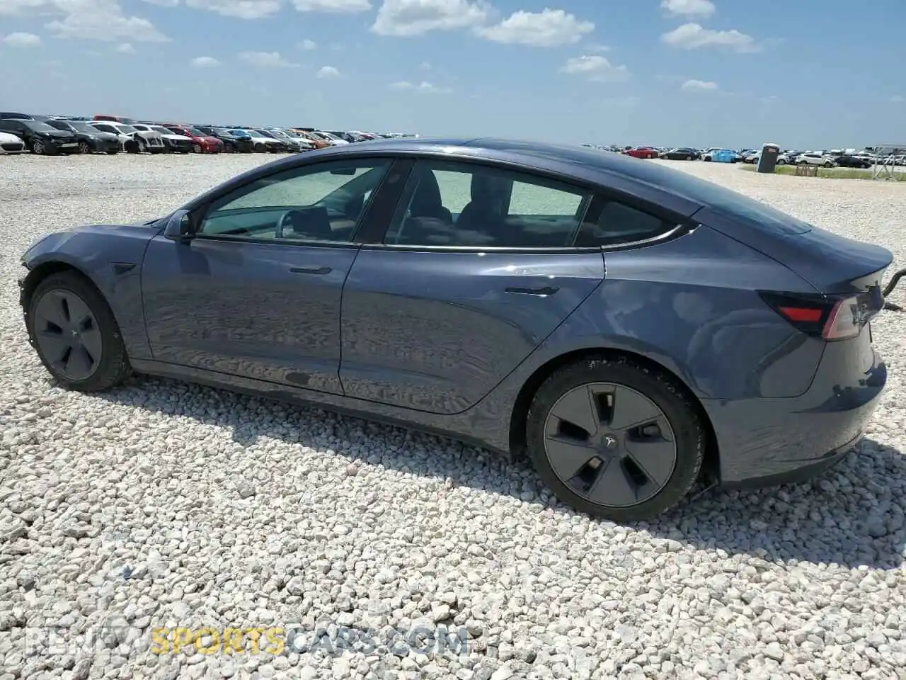 2 Photograph of a damaged car 5YJ3E1EB0NF250927 TESLA MODEL 3 2022