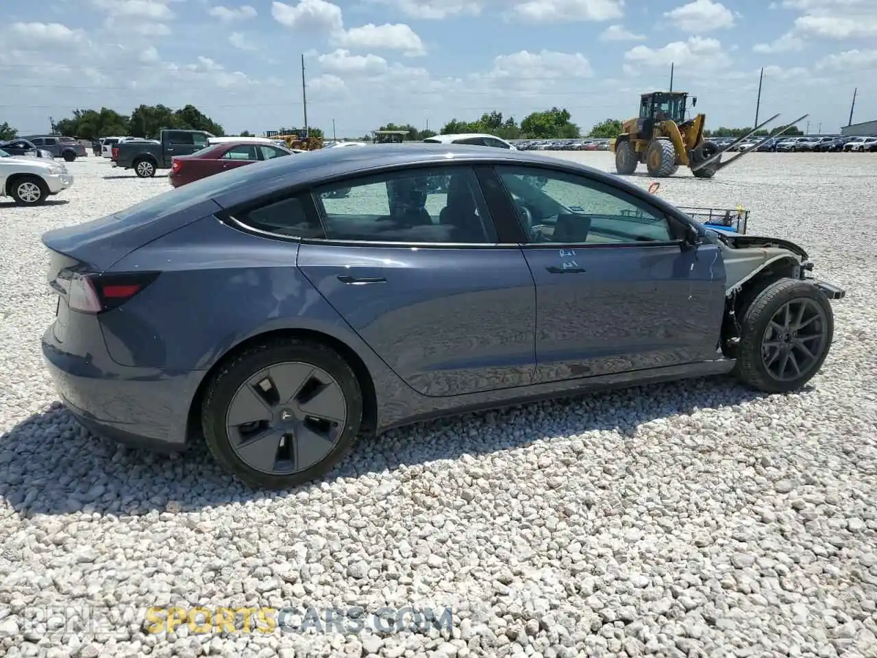 3 Photograph of a damaged car 5YJ3E1EB0NF250927 TESLA MODEL 3 2022
