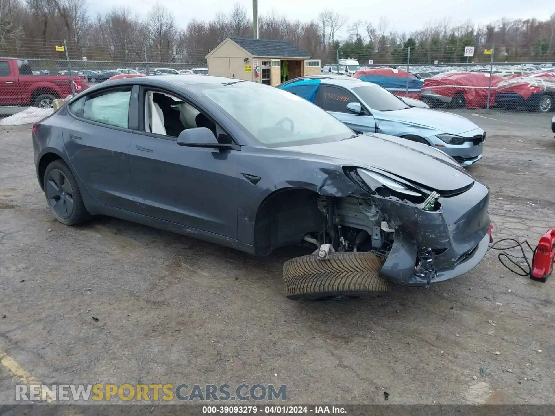 1 Photograph of a damaged car 5YJ3E1EB0NF264651 TESLA MODEL 3 2022
