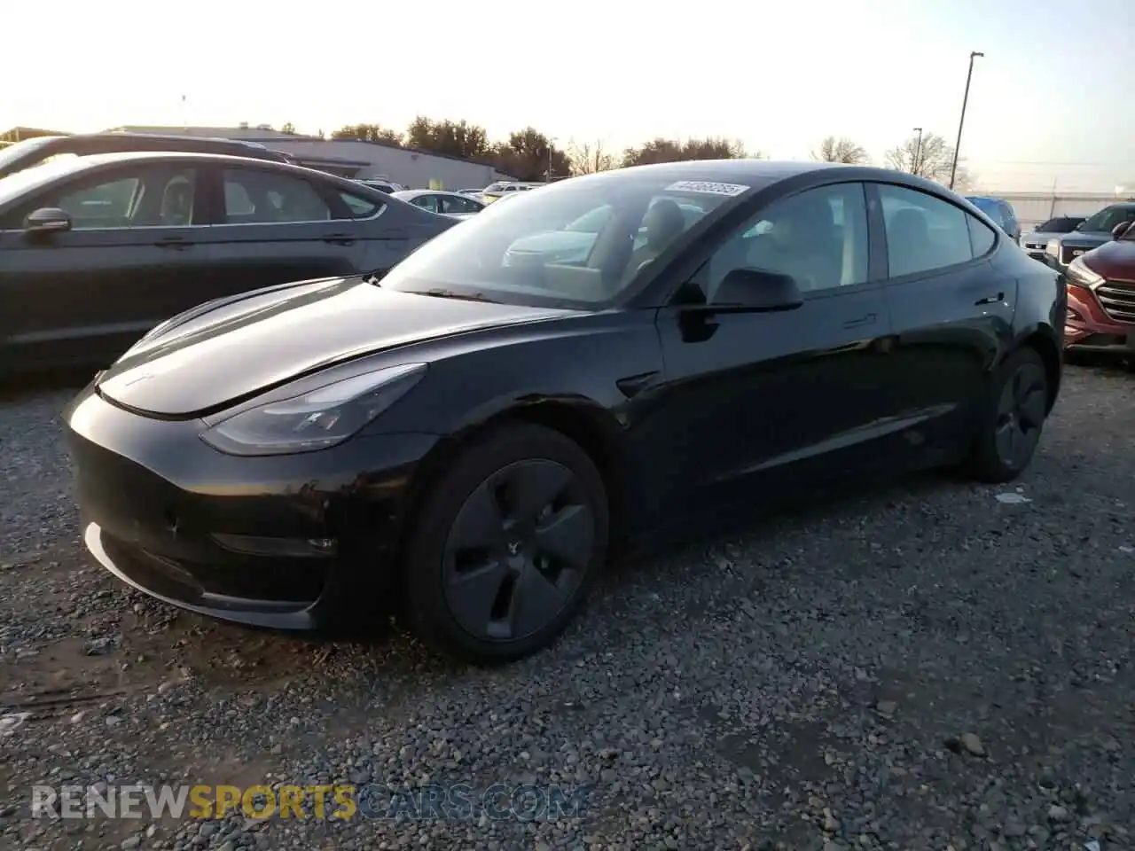 1 Photograph of a damaged car 5YJ3E1EB0NF272653 TESLA MODEL 3 2022