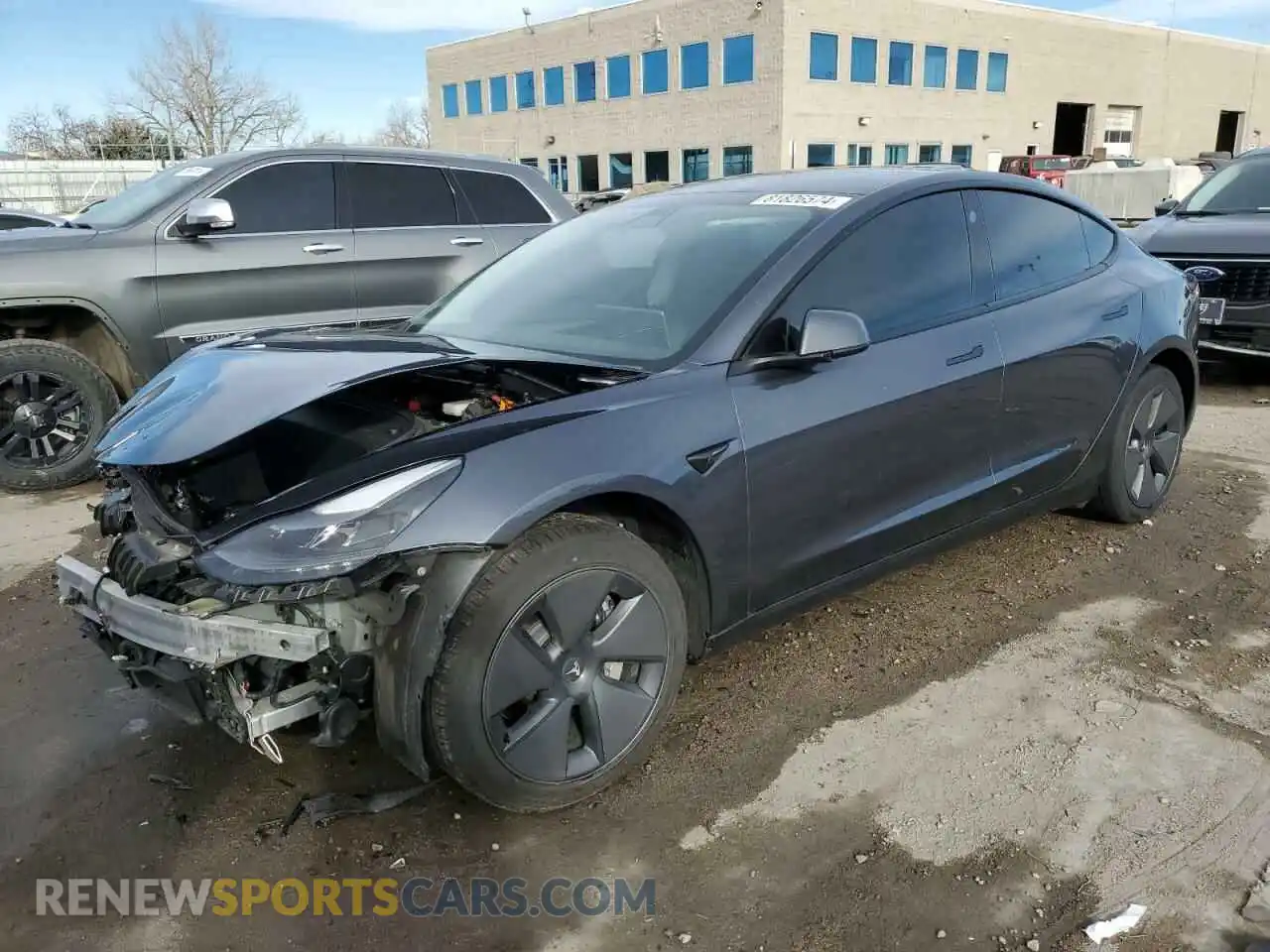 1 Photograph of a damaged car 5YJ3E1EB0NF274418 TESLA MODEL 3 2022