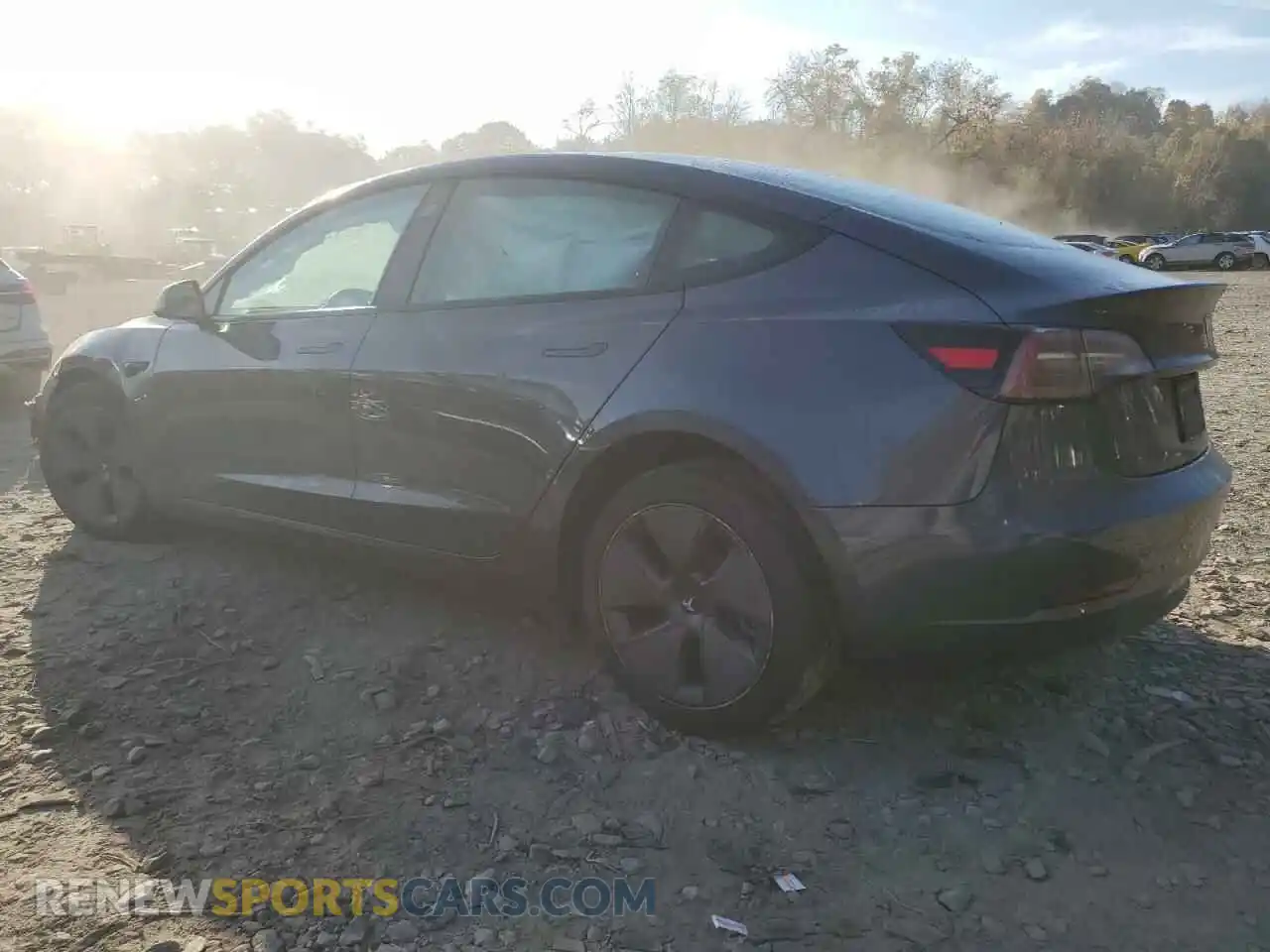 2 Photograph of a damaged car 5YJ3E1EB0NF277352 TESLA MODEL 3 2022